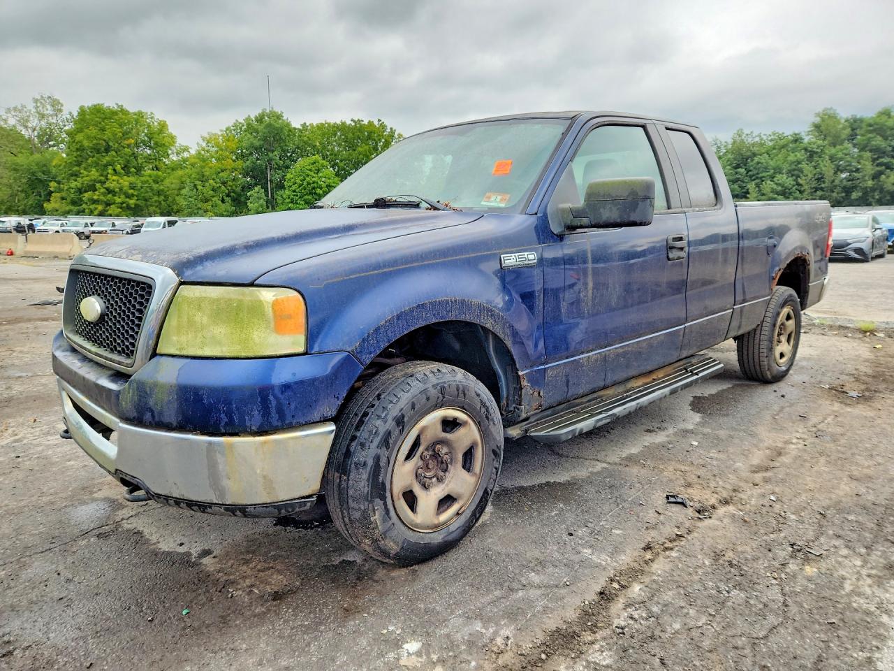 2007 Ford F150 Blue vin: 1FTPX14577NA19874