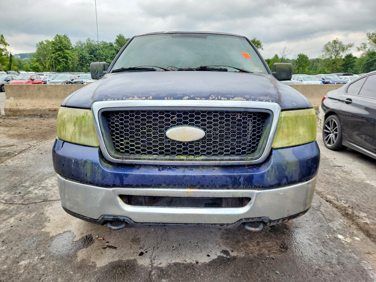 2007 Ford F150 Blue vin: 1FTPX14577NA19874