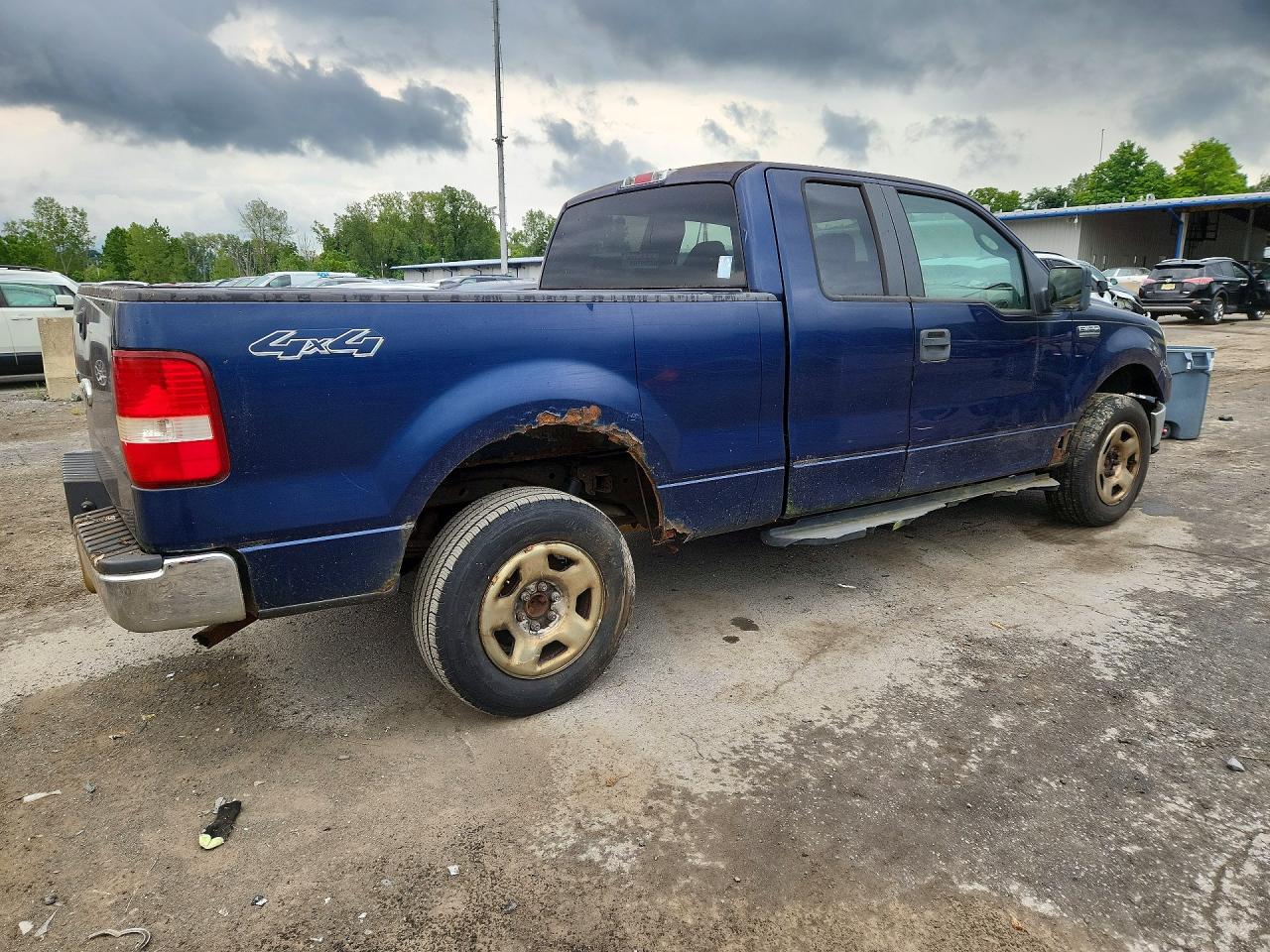 2007 Ford F150 Blue vin: 1FTPX14577NA19874