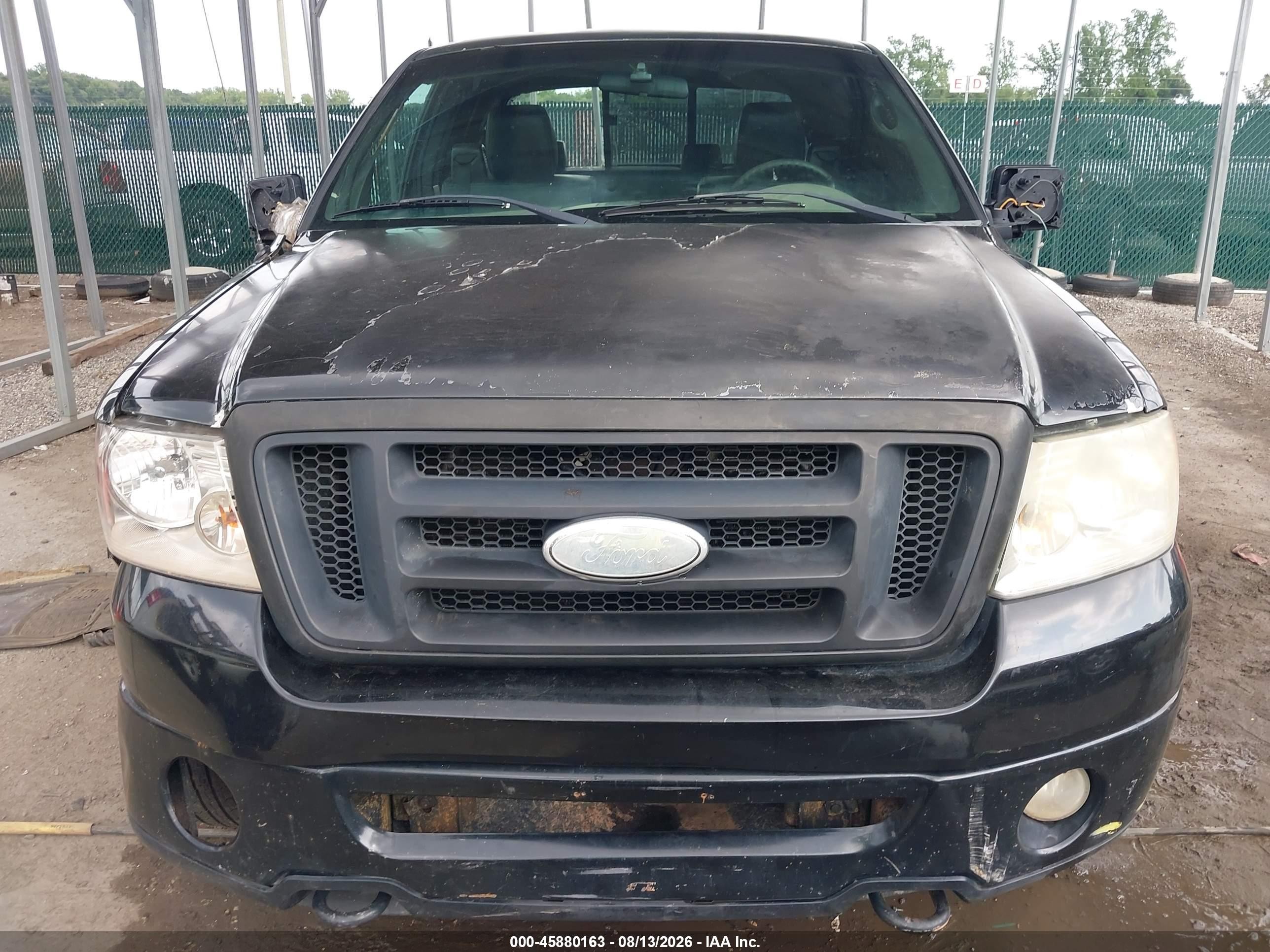 2007 Ford F-150 Fx4/lariat/xl/xlt Black vin: 1FTPX14577NA55354