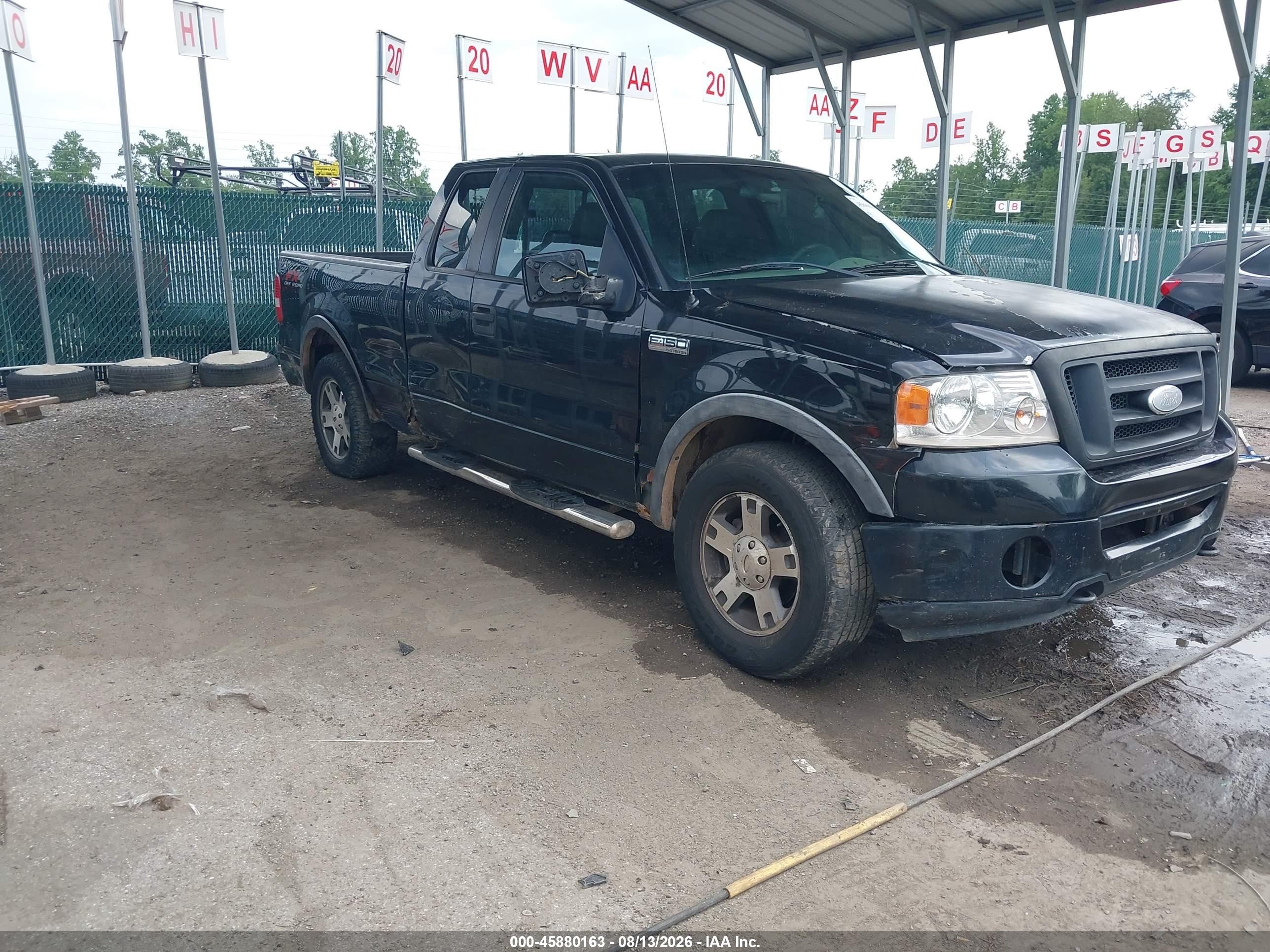 2007 Ford F-150 Fx4/lariat/xl/xlt Black vin: 1FTPX14577NA55354
