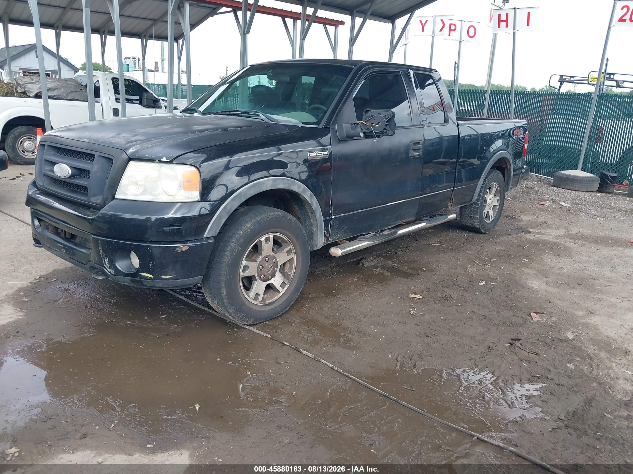 2007 Ford F-150 Fx4/lariat/xl/xlt Black vin: 1FTPX14577NA55354