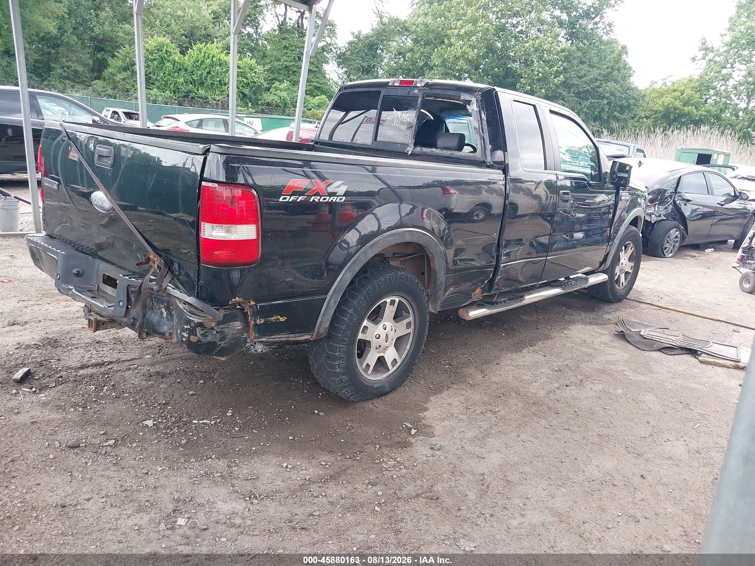 2007 Ford F-150 Fx4/lariat/xl/xlt Black vin: 1FTPX14577NA55354