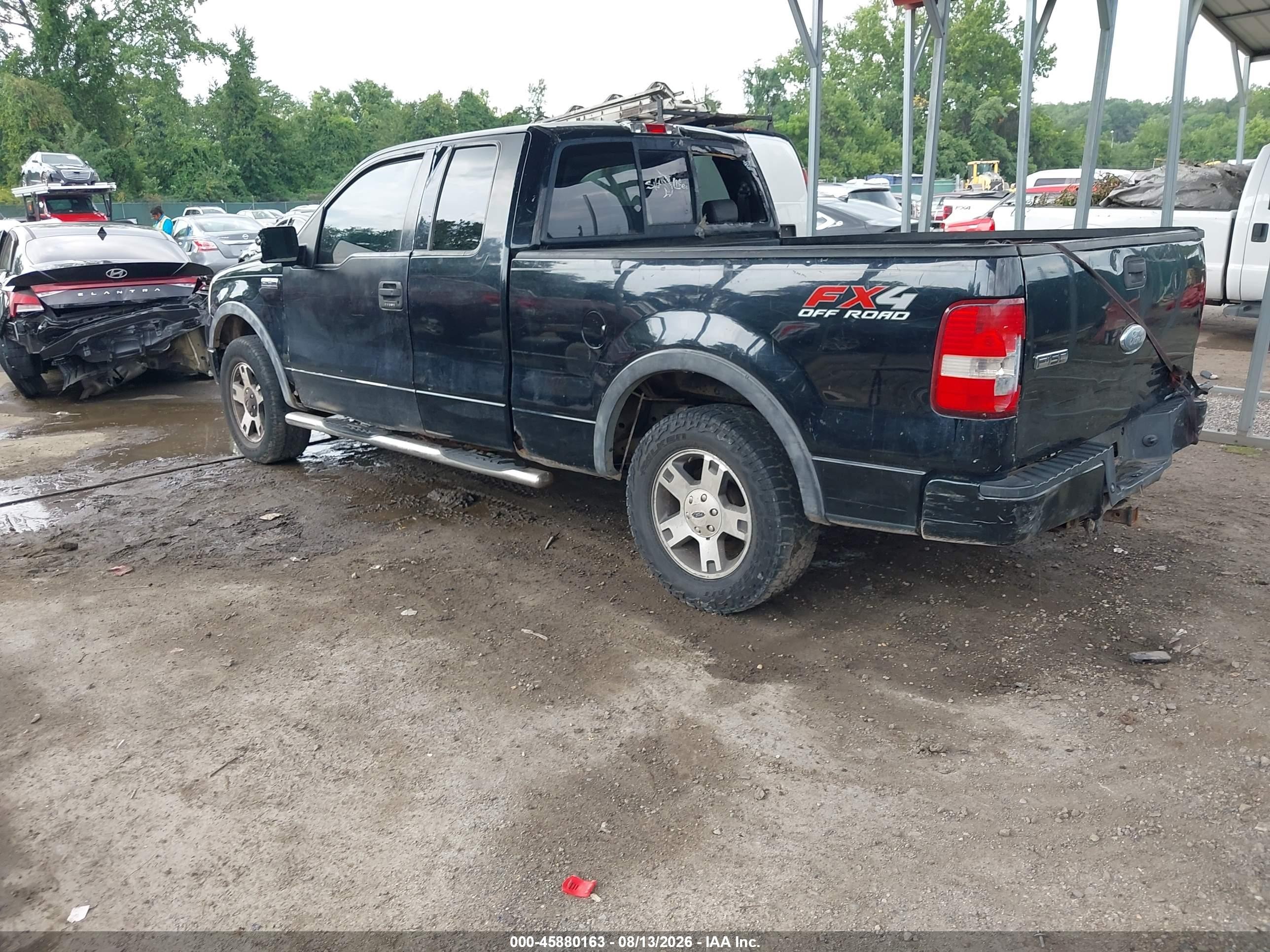 2007 Ford F-150 Fx4/lariat/xl/xlt Black vin: 1FTPX14577NA55354
