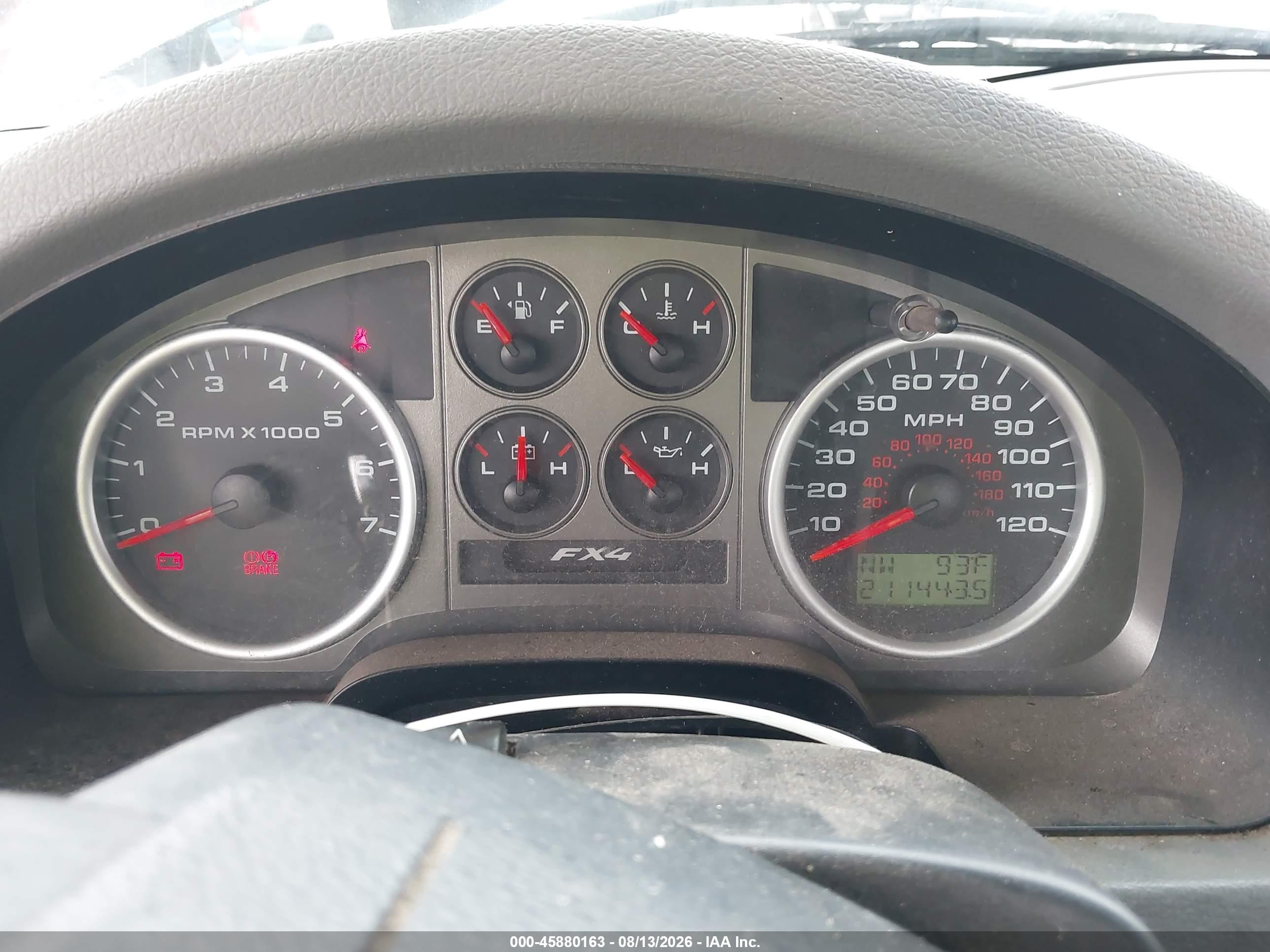 2007 Ford F-150 Fx4/lariat/xl/xlt Black vin: 1FTPX14577NA55354