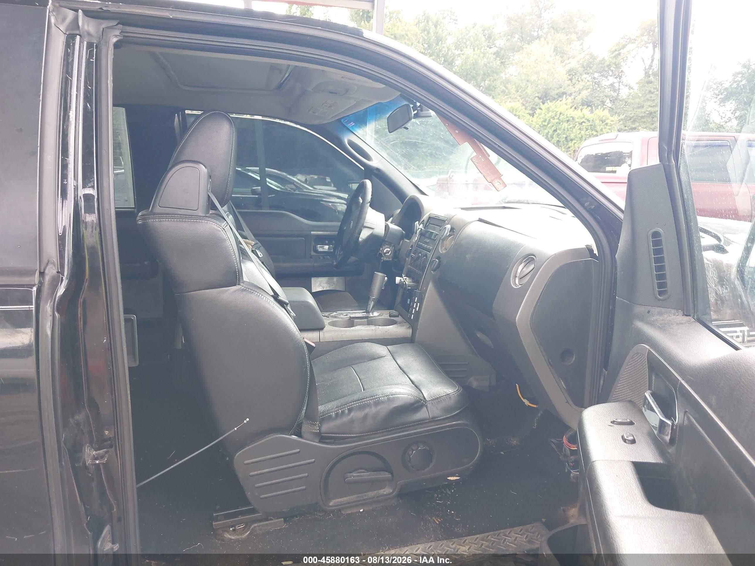 2007 Ford F-150 Fx4/lariat/xl/xlt Black vin: 1FTPX14577NA55354