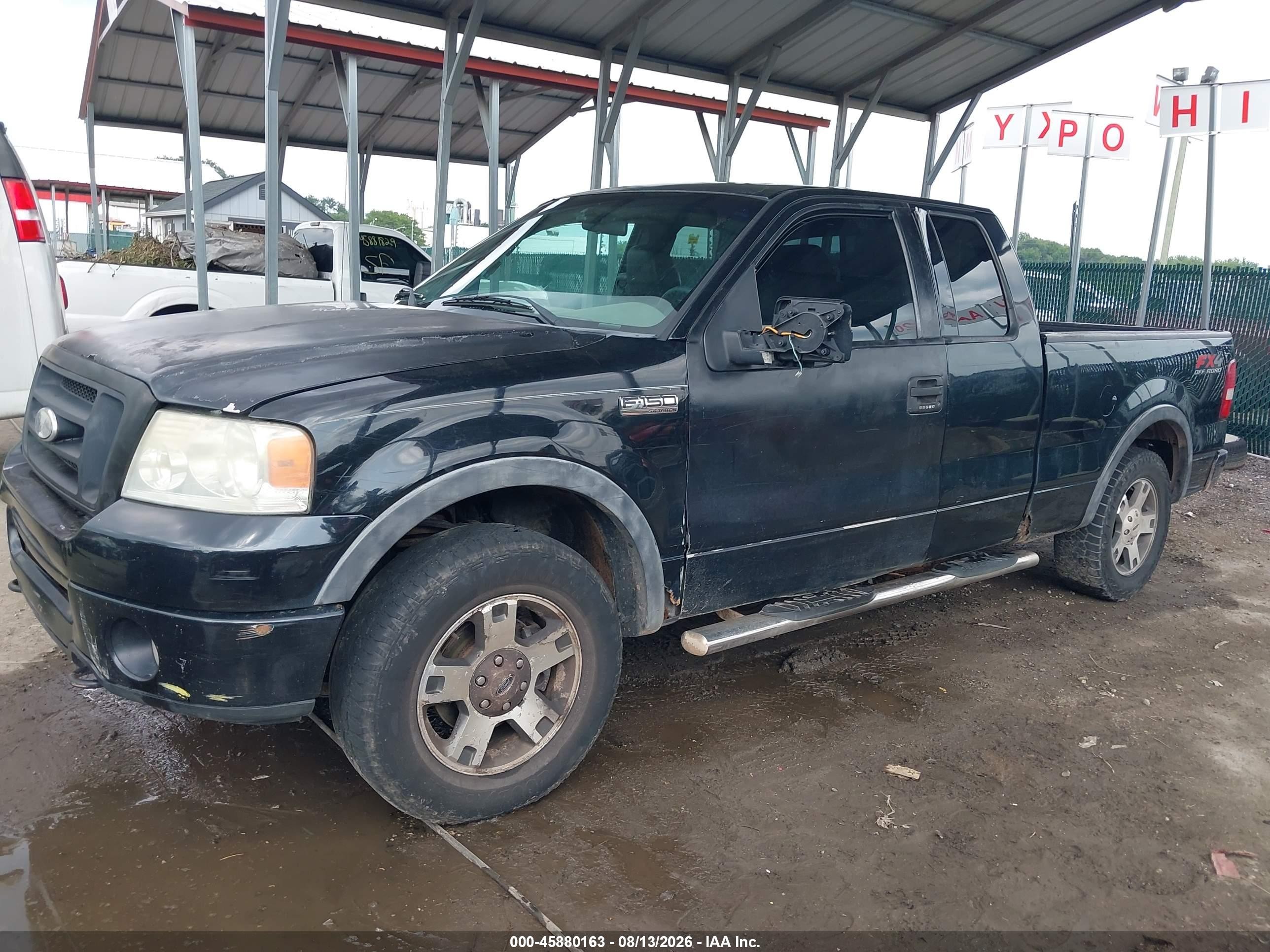 2007 Ford F-150 Fx4/lariat/xl/xlt Black vin: 1FTPX14577NA55354