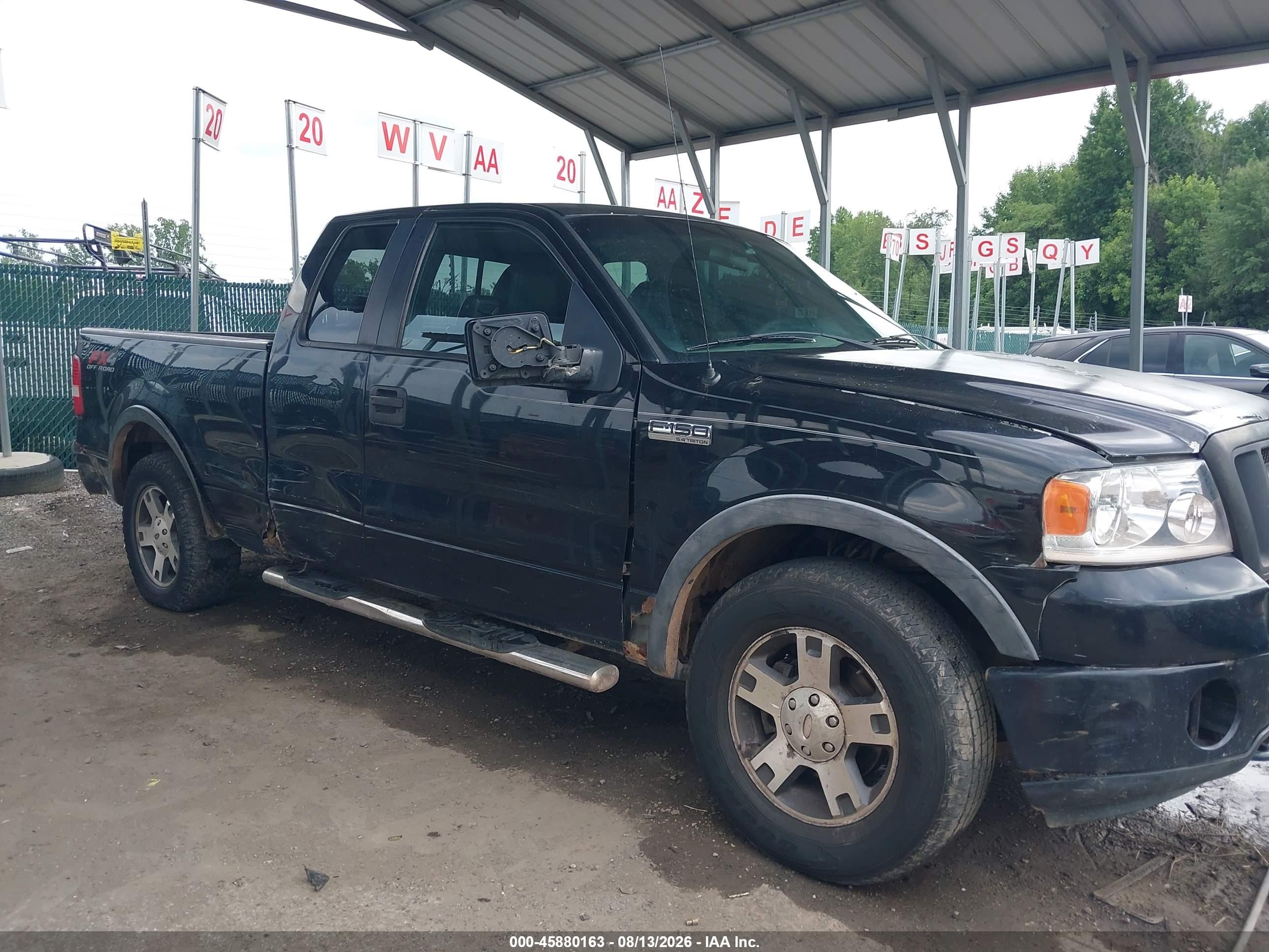 2007 Ford F-150 Fx4/lariat/xl/xlt Black vin: 1FTPX14577NA55354