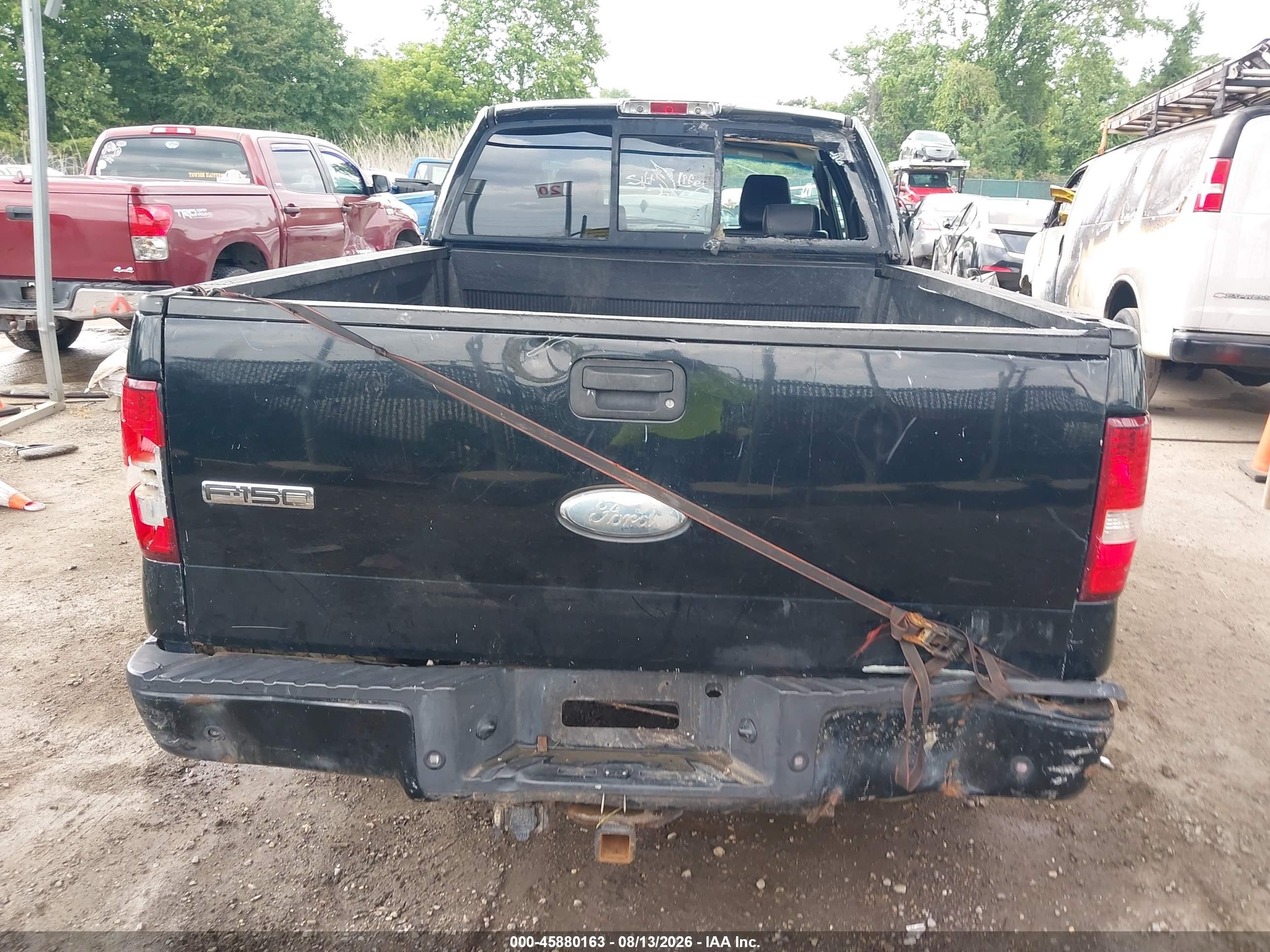 2007 Ford F-150 Fx4/lariat/xl/xlt Black vin: 1FTPX14577NA55354