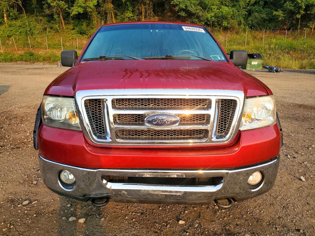2008 Ford F150 Red vin: 1FTPX14578FB98302