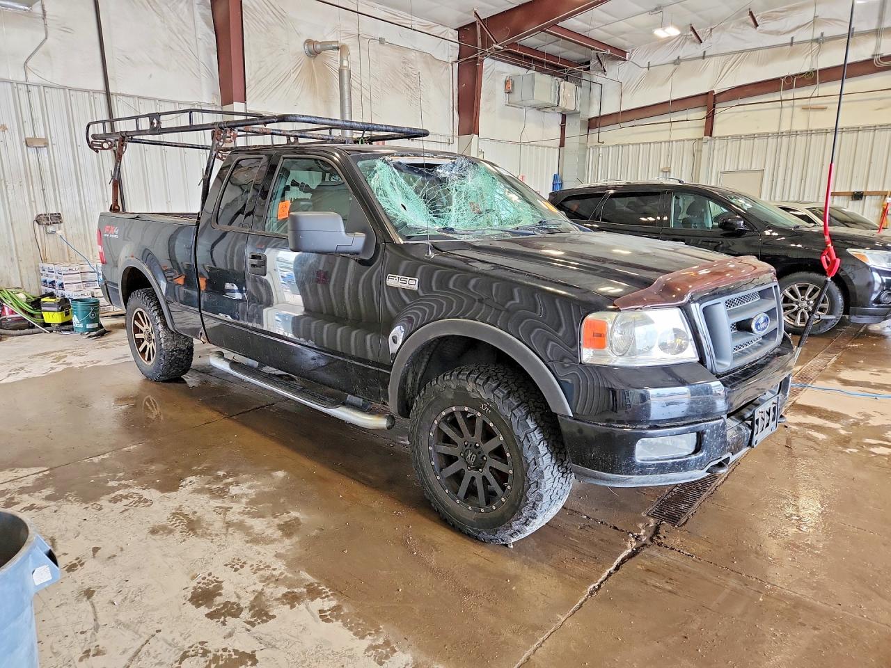 2004 Ford F150 Black vin: 1FTPX14584FA26466