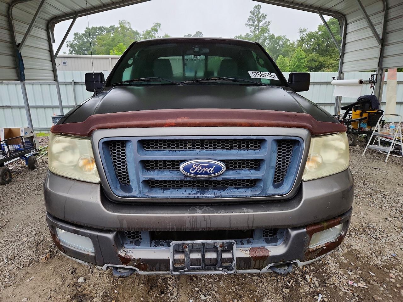 2004 Ford F150 Gray vin: 1FTPX14584NA08457