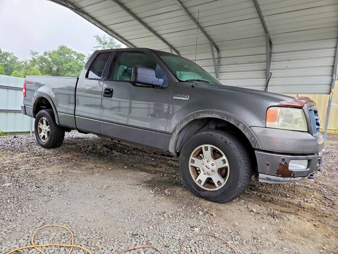 2004 Ford F150 Gray vin: 1FTPX14584NA08457