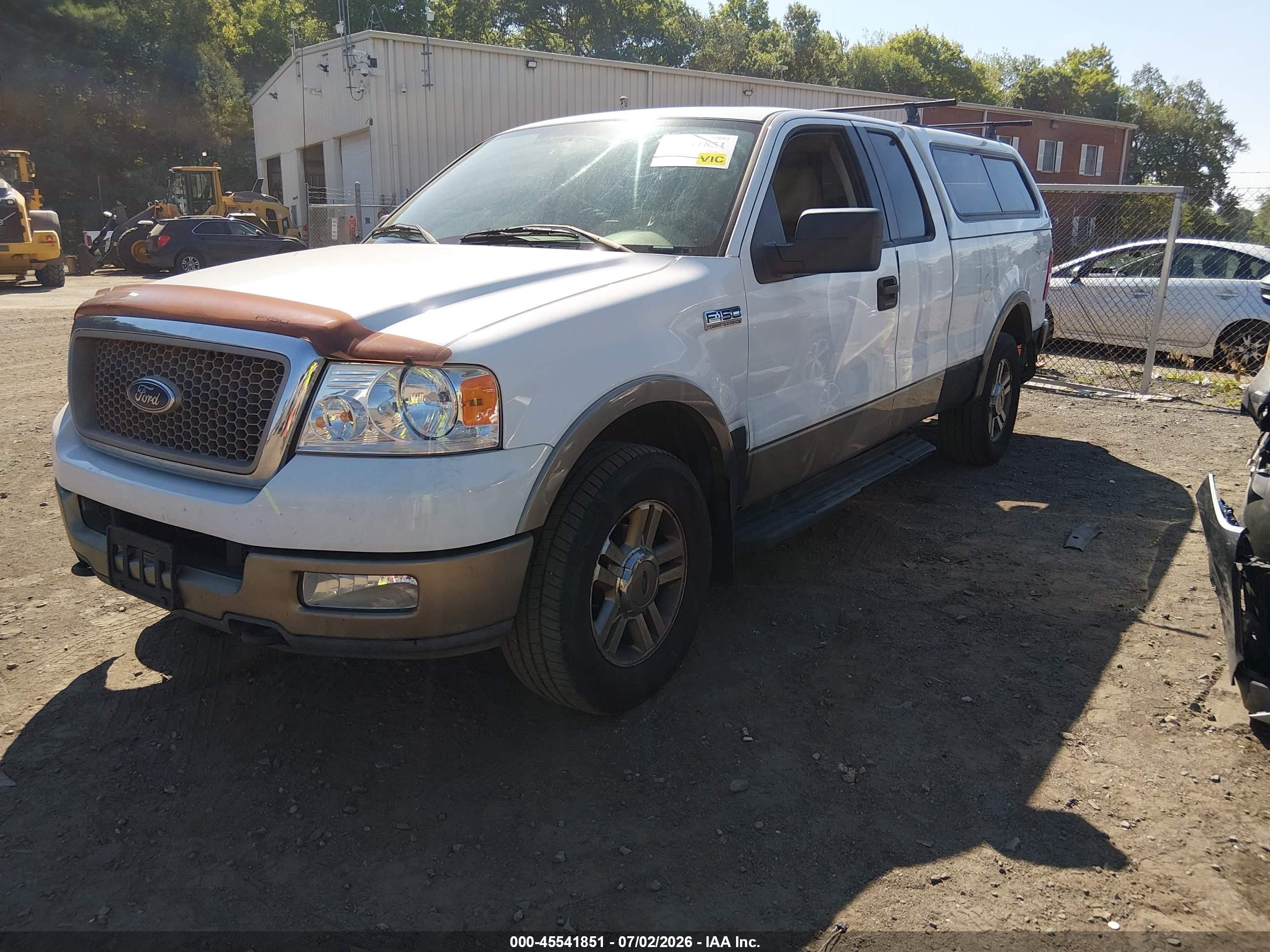 2005 Ford F-150 Fx4/lariat/xl/xlt White vin: 1FTPX14585NA02515