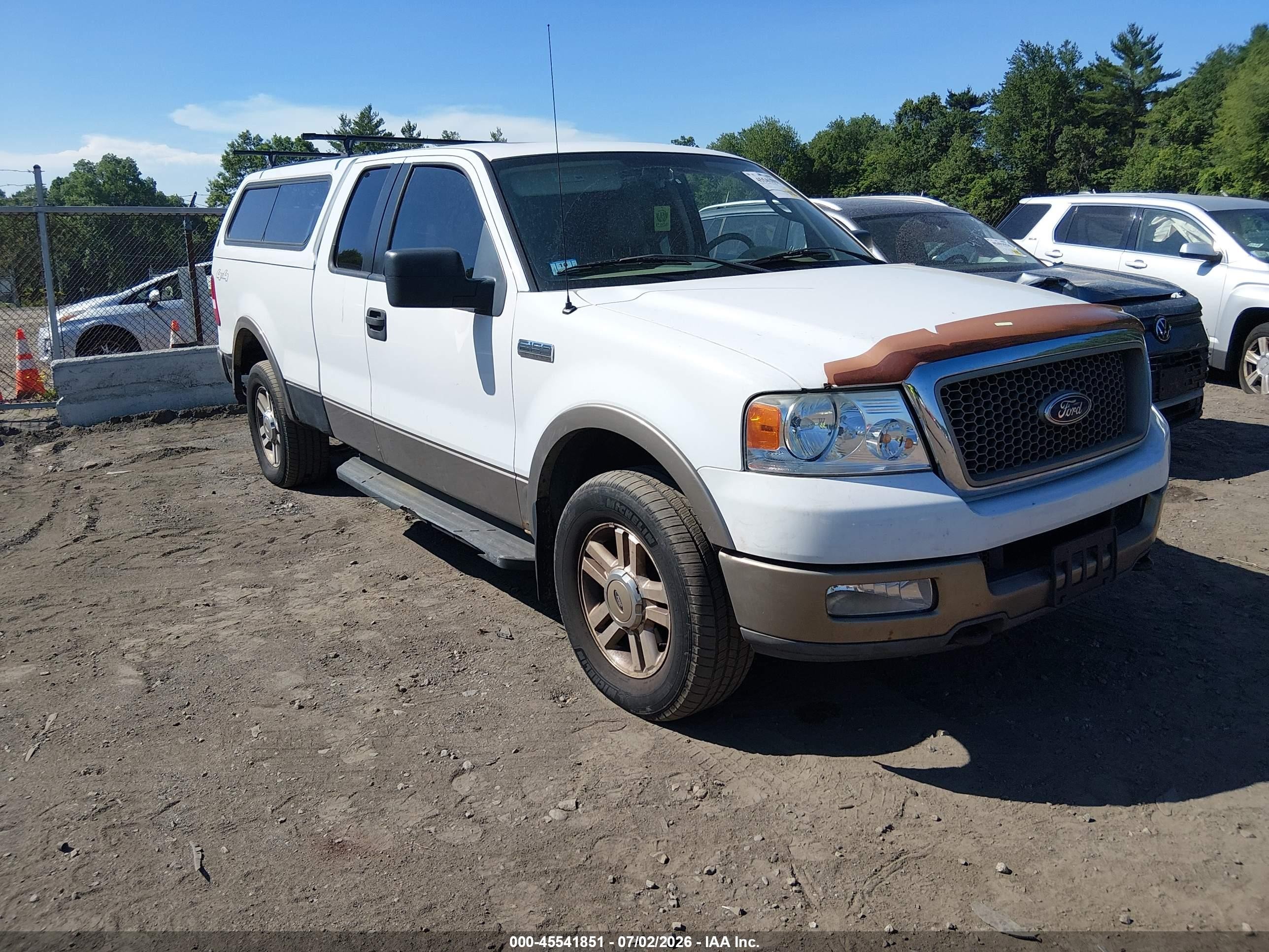 2005 Ford F-150 Fx4/lariat/xl/xlt White vin: 1FTPX14585NA02515