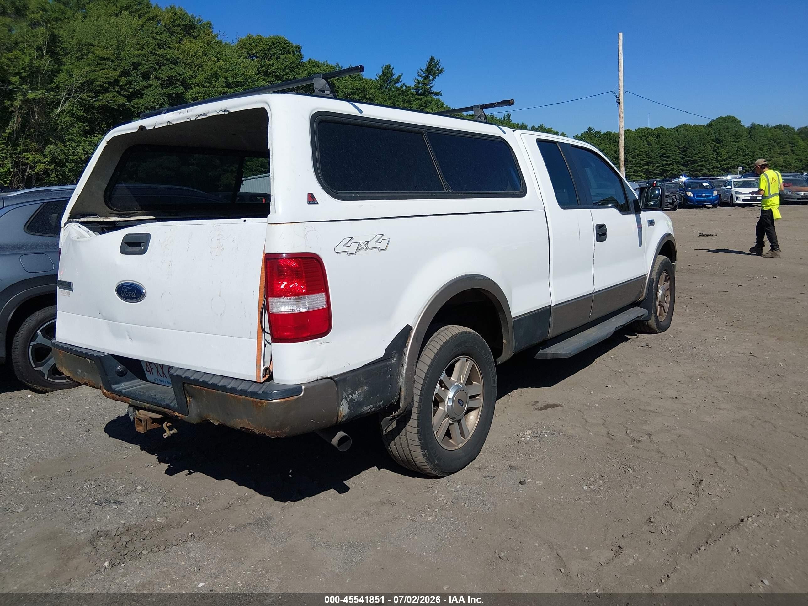 2005 Ford F-150 Fx4/lariat/xl/xlt White vin: 1FTPX14585NA02515