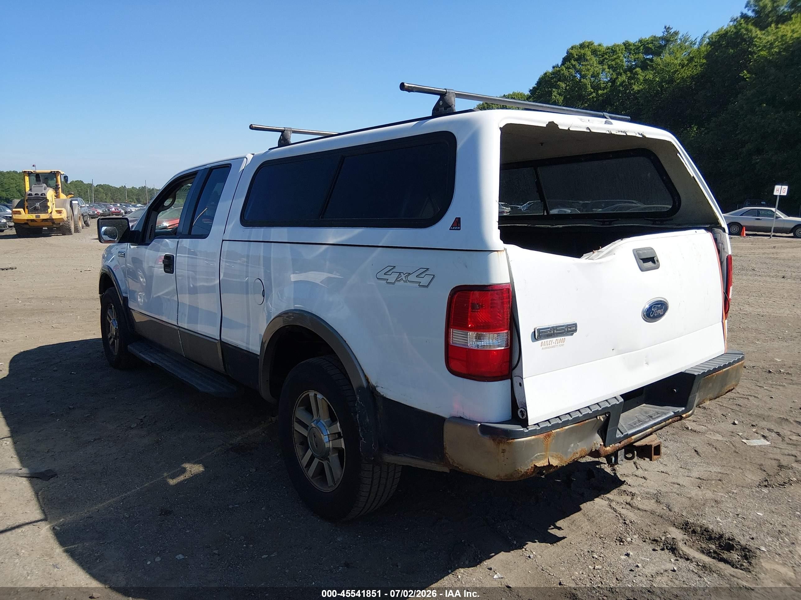 2005 Ford F-150 Fx4/lariat/xl/xlt White vin: 1FTPX14585NA02515