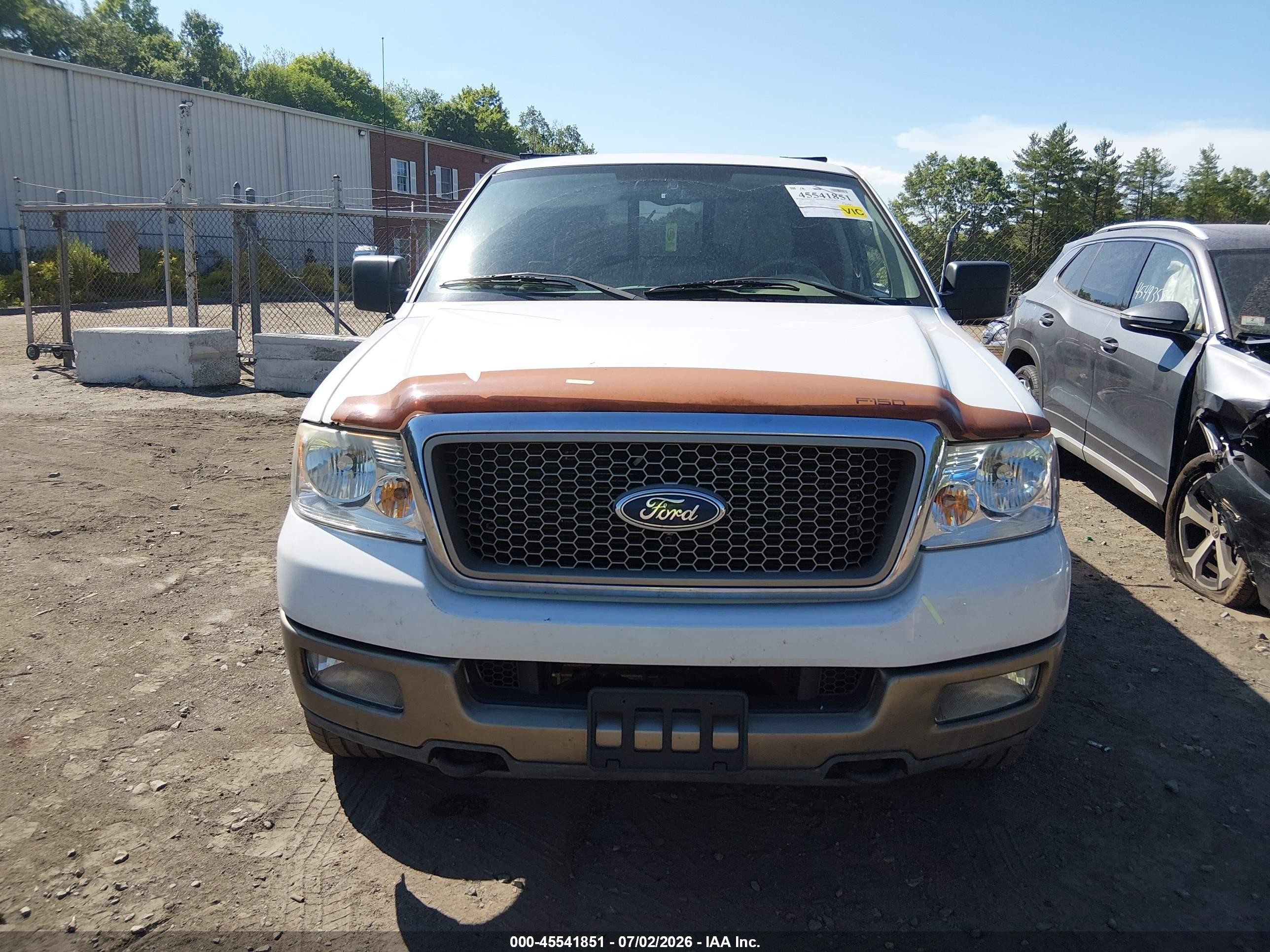 2005 Ford F-150 Fx4/lariat/xl/xlt White vin: 1FTPX14585NA02515
