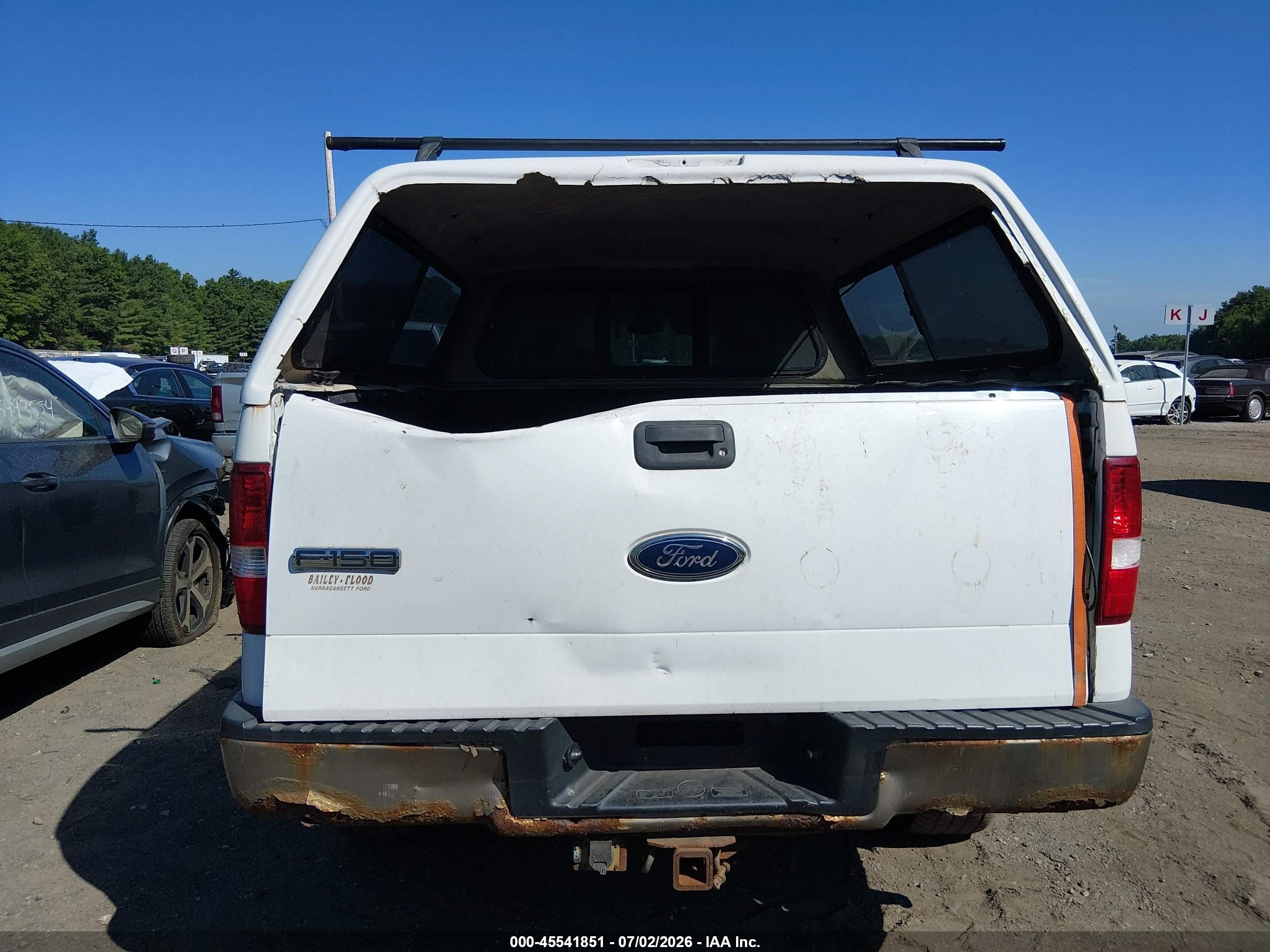2005 Ford F-150 Fx4/lariat/xl/xlt White vin: 1FTPX14585NA02515