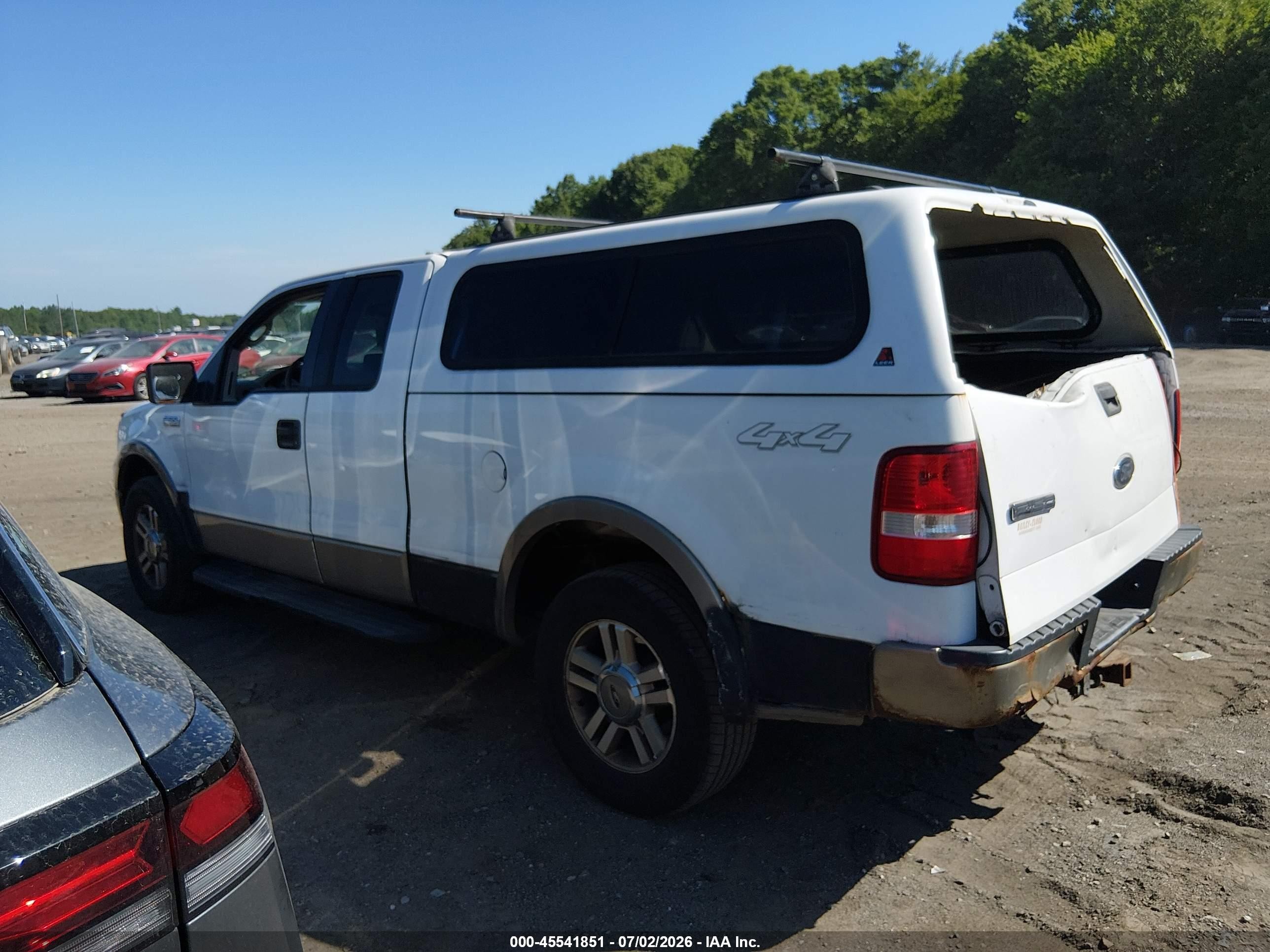 2005 Ford F-150 Fx4/lariat/xl/xlt White vin: 1FTPX14585NA02515