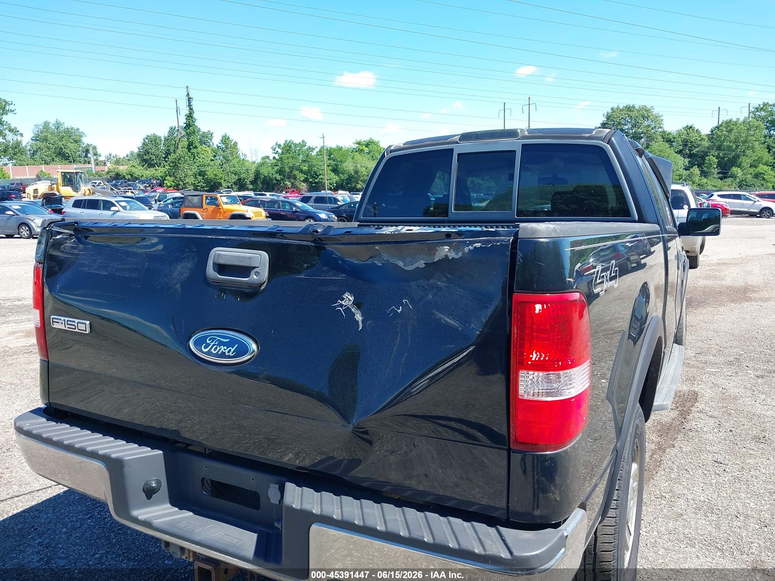 2005 Ford F-150 Fx4/lariat/xl/xlt Black vin: 1FTPX14585NA72449