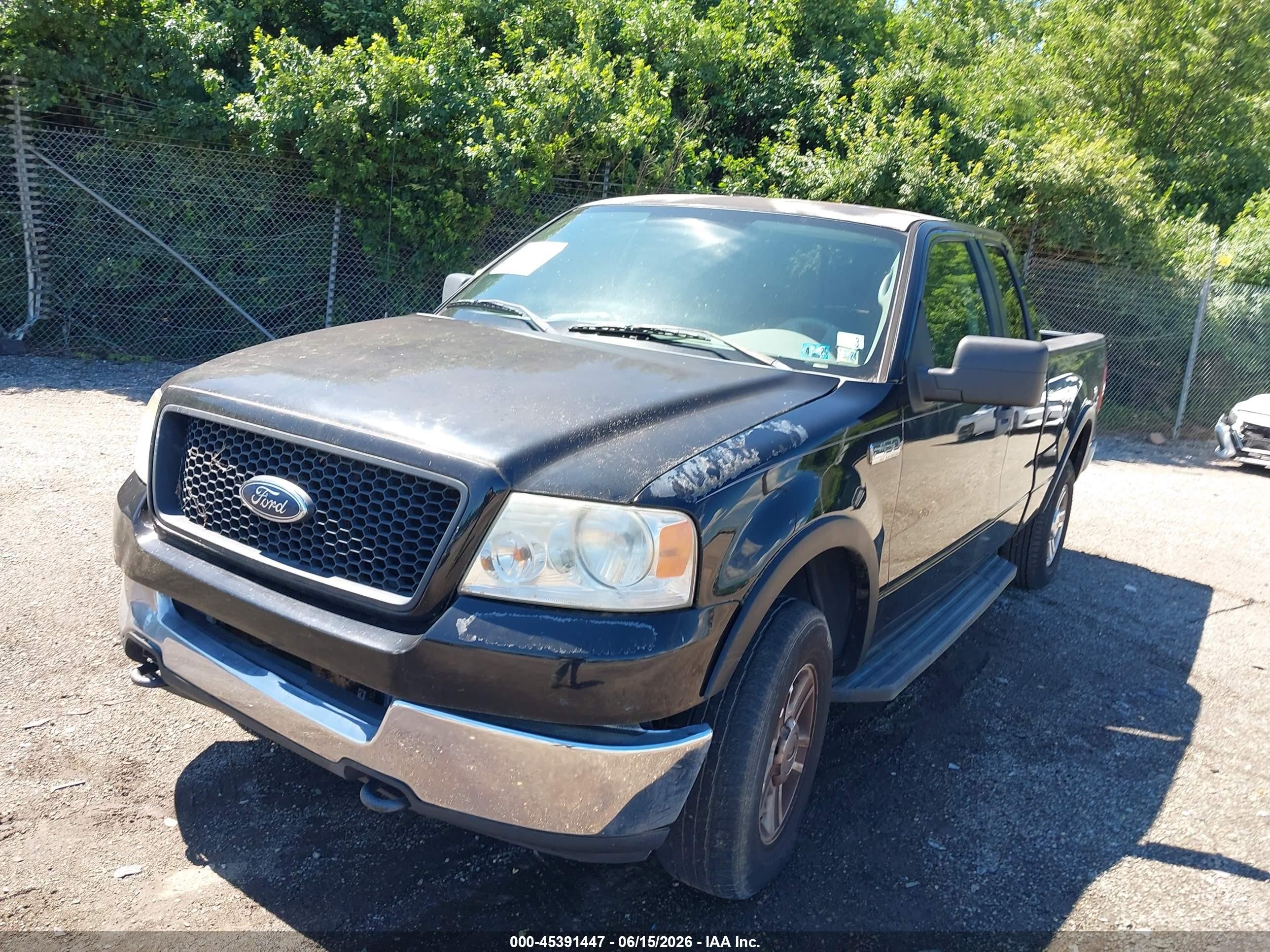 2005 Ford F-150 Fx4/lariat/xl/xlt Black vin: 1FTPX14585NA72449