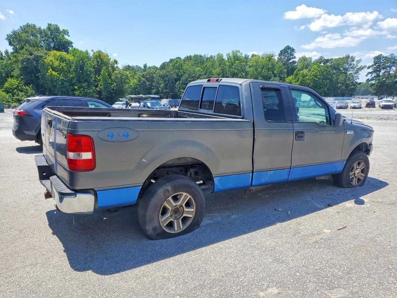 2005 Ford F150 Gray vin: 1FTPX14585NB09838