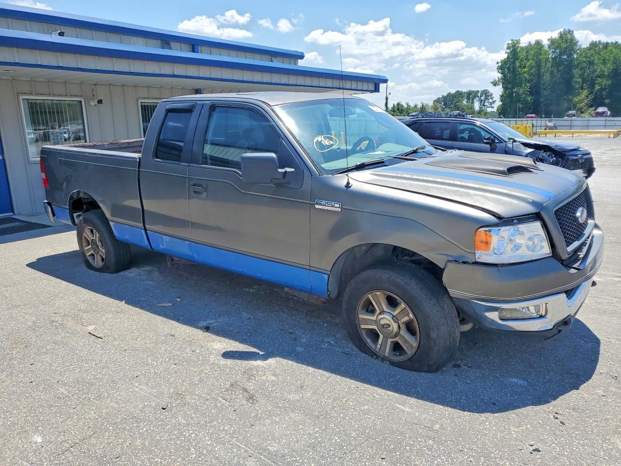 2005 Ford F150 Gray vin: 1FTPX14585NB09838