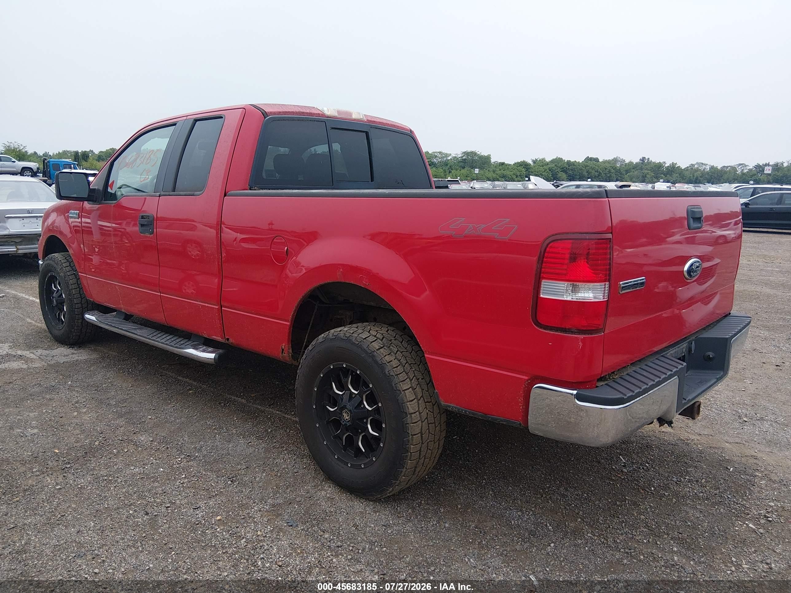 2006 Ford F-150 Fx4/lariat/xl/xlt Red vin: 1FTPX14586FB04800