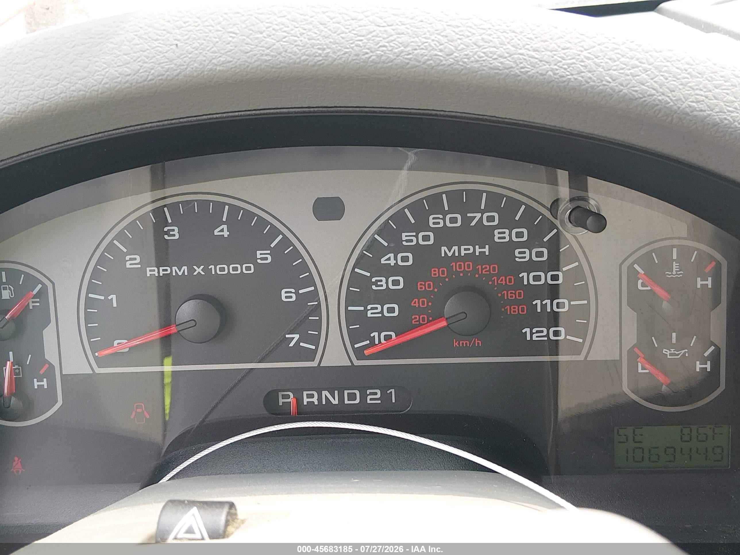 2006 Ford F-150 Fx4/lariat/xl/xlt Red vin: 1FTPX14586FB04800