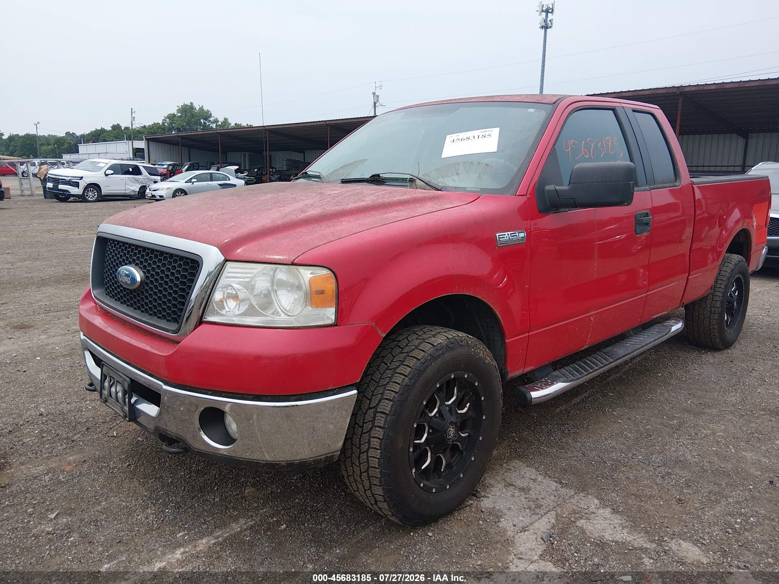2006 Ford F-150 Fx4/lariat/xl/xlt Red vin: 1FTPX14586FB04800