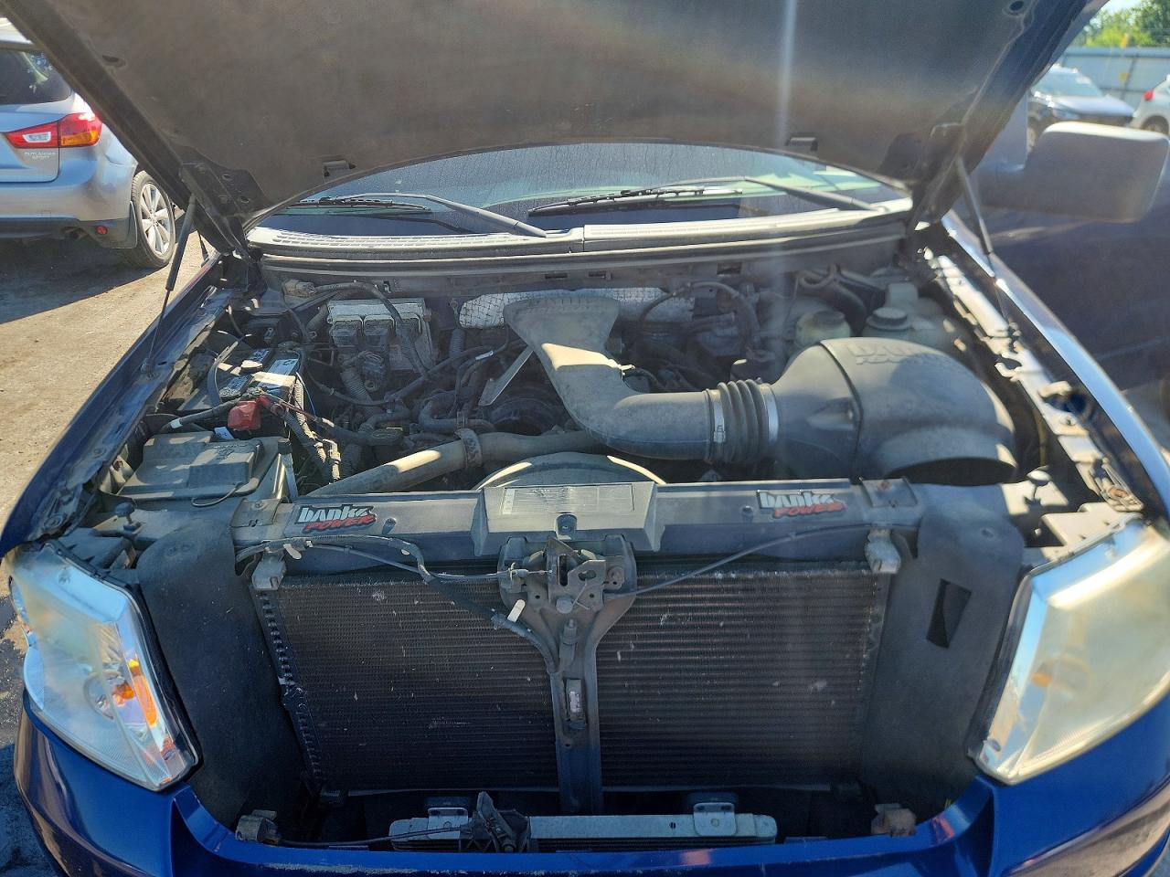 2007 Ford F150 Blue vin: 1FTPX14587NA77847