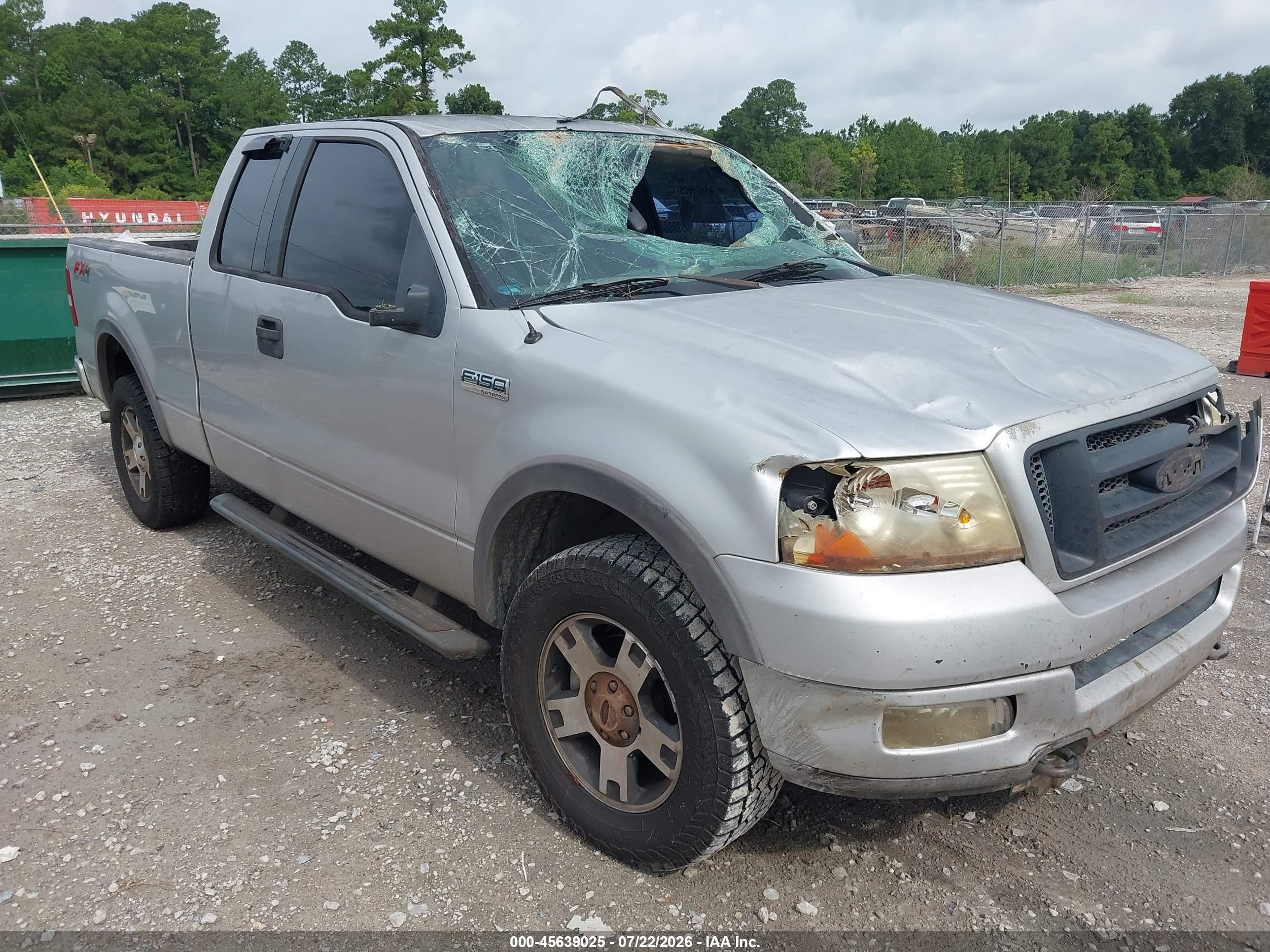 2004 Ford F-150   Gray vin: 1FTPX14594FA02242