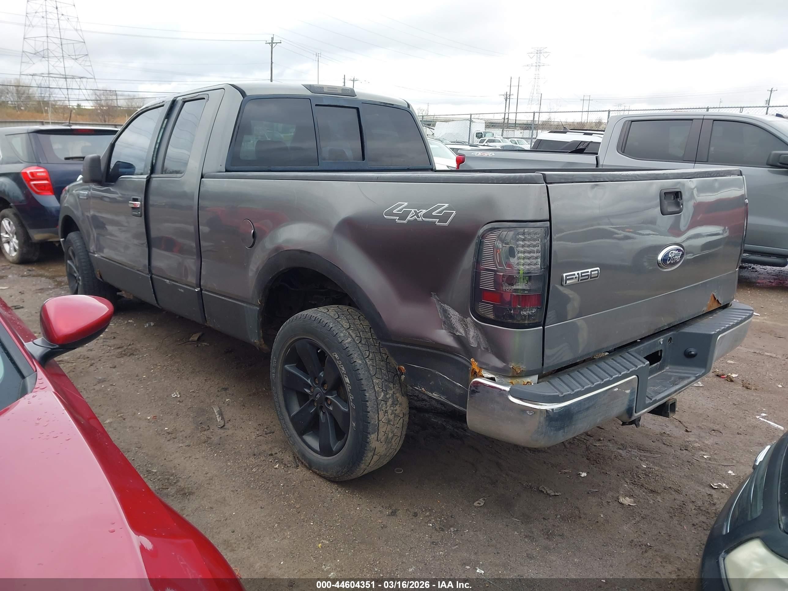 2005 Ford F-150 Fx4/lariat/xl/xlt Gray vin: 1FTPX14595NB36885