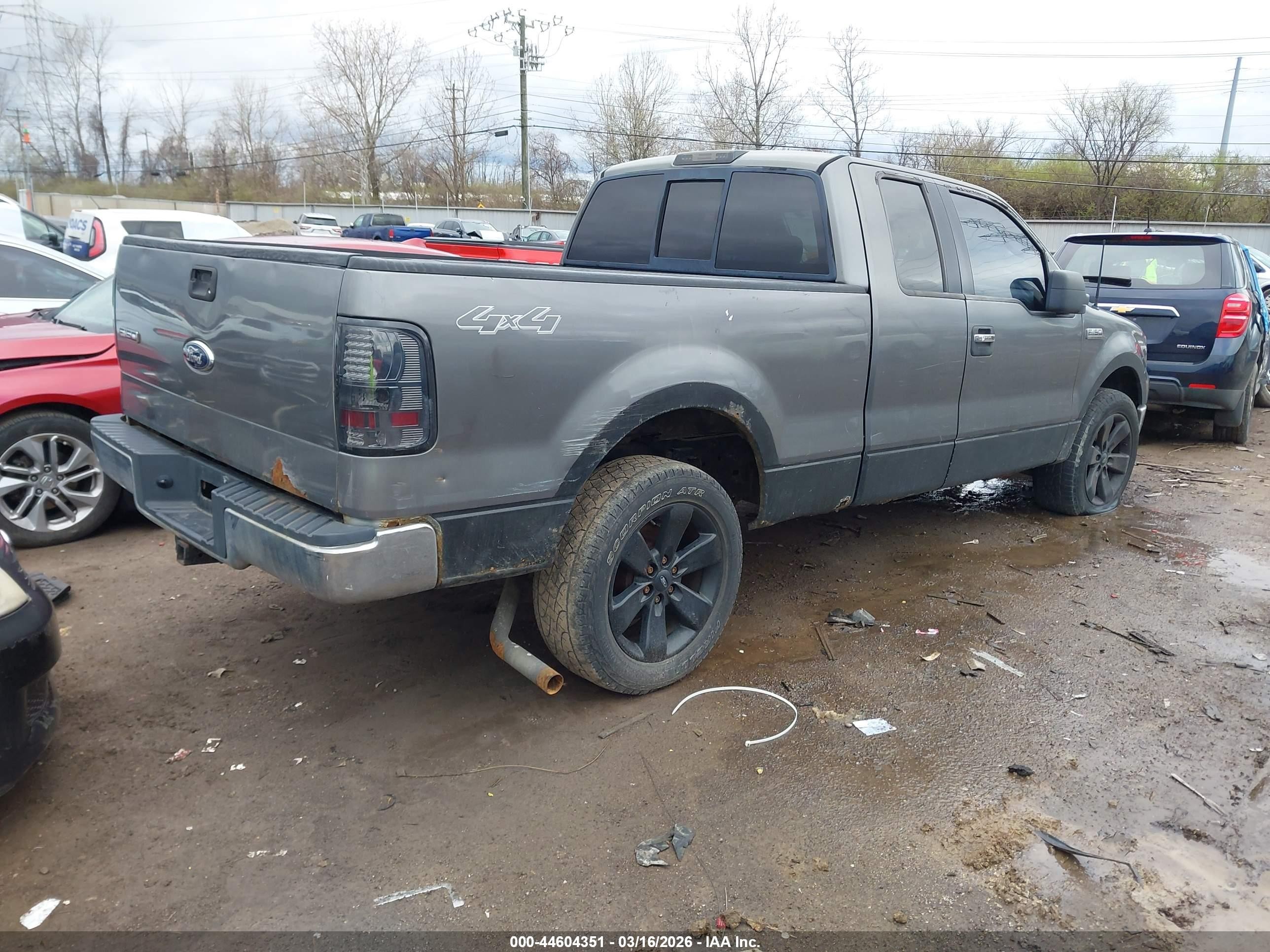 2005 Ford F-150 Fx4/lariat/xl/xlt Gray vin: 1FTPX14595NB36885