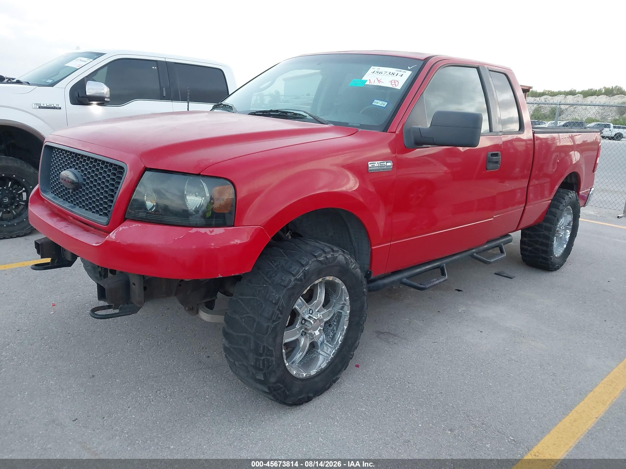 2006 Ford F-150 Fx4/lariat/xl/xlt Red vin: 1FTPX14596FA66090