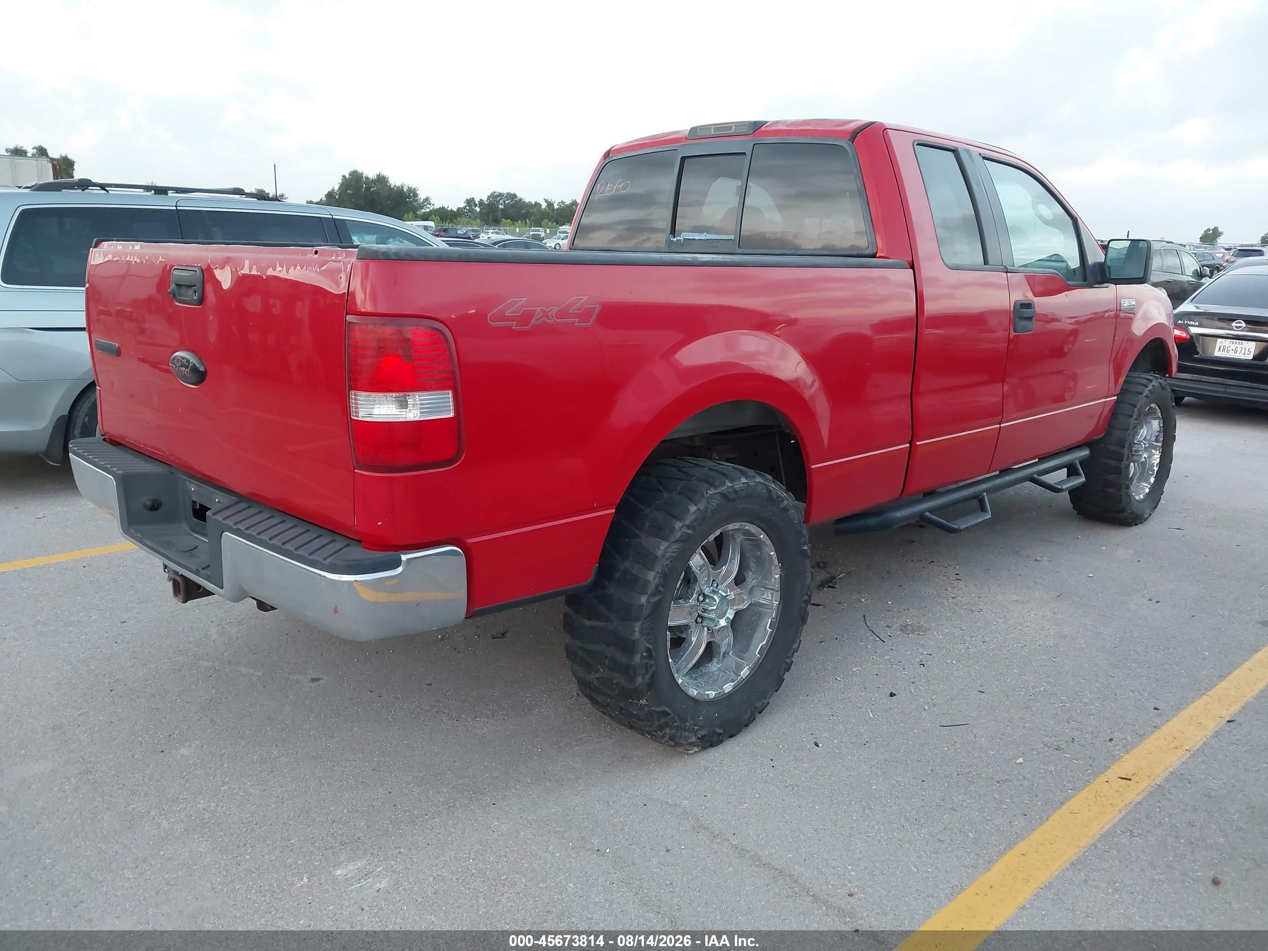 2006 Ford F-150 Fx4/lariat/xl/xlt Red vin: 1FTPX14596FA66090