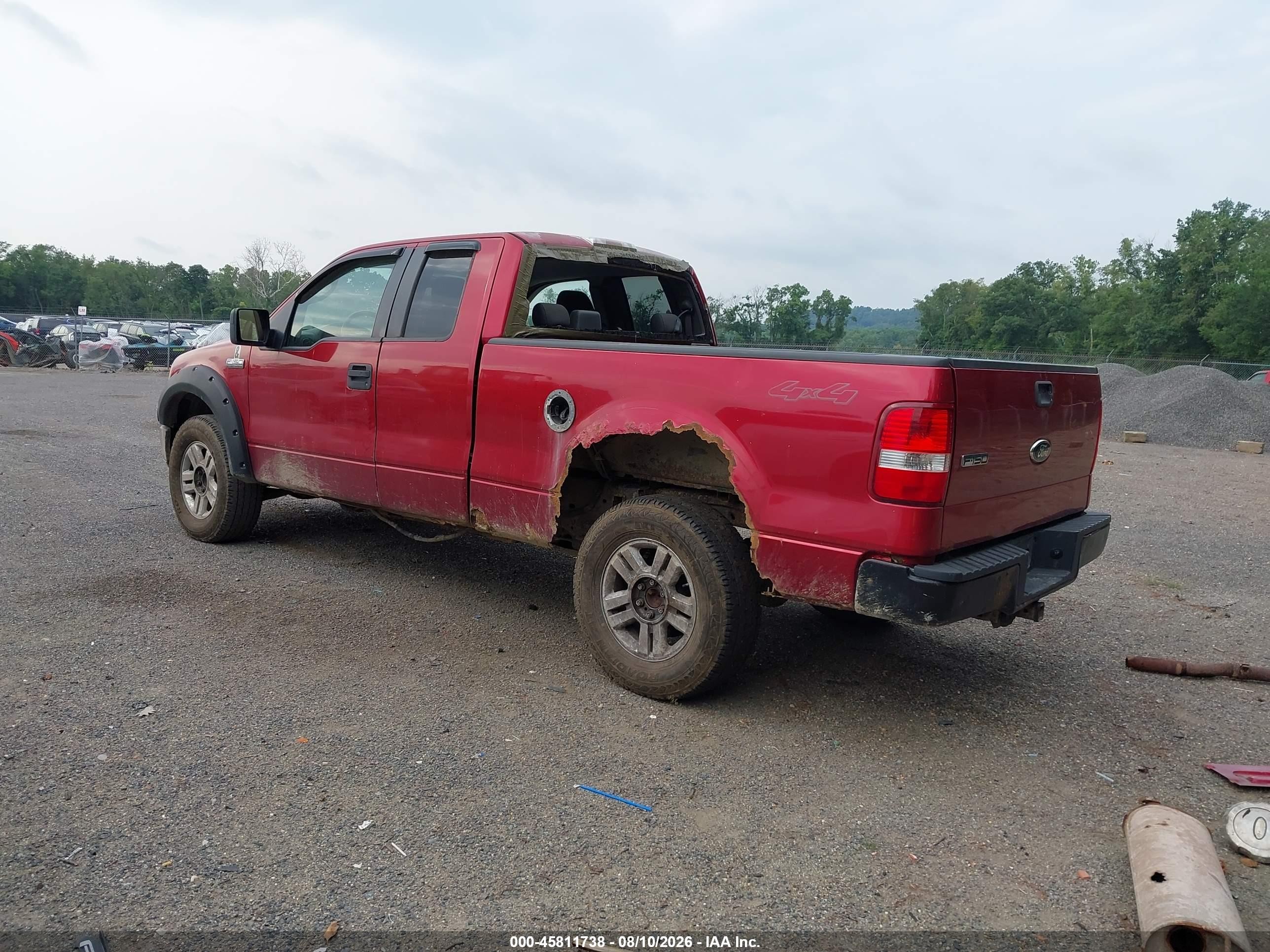 2008 Ford F-150 60th Anniversary/fx4/lariat/xl/xlt Red vin: 1FTPX14598FA16759