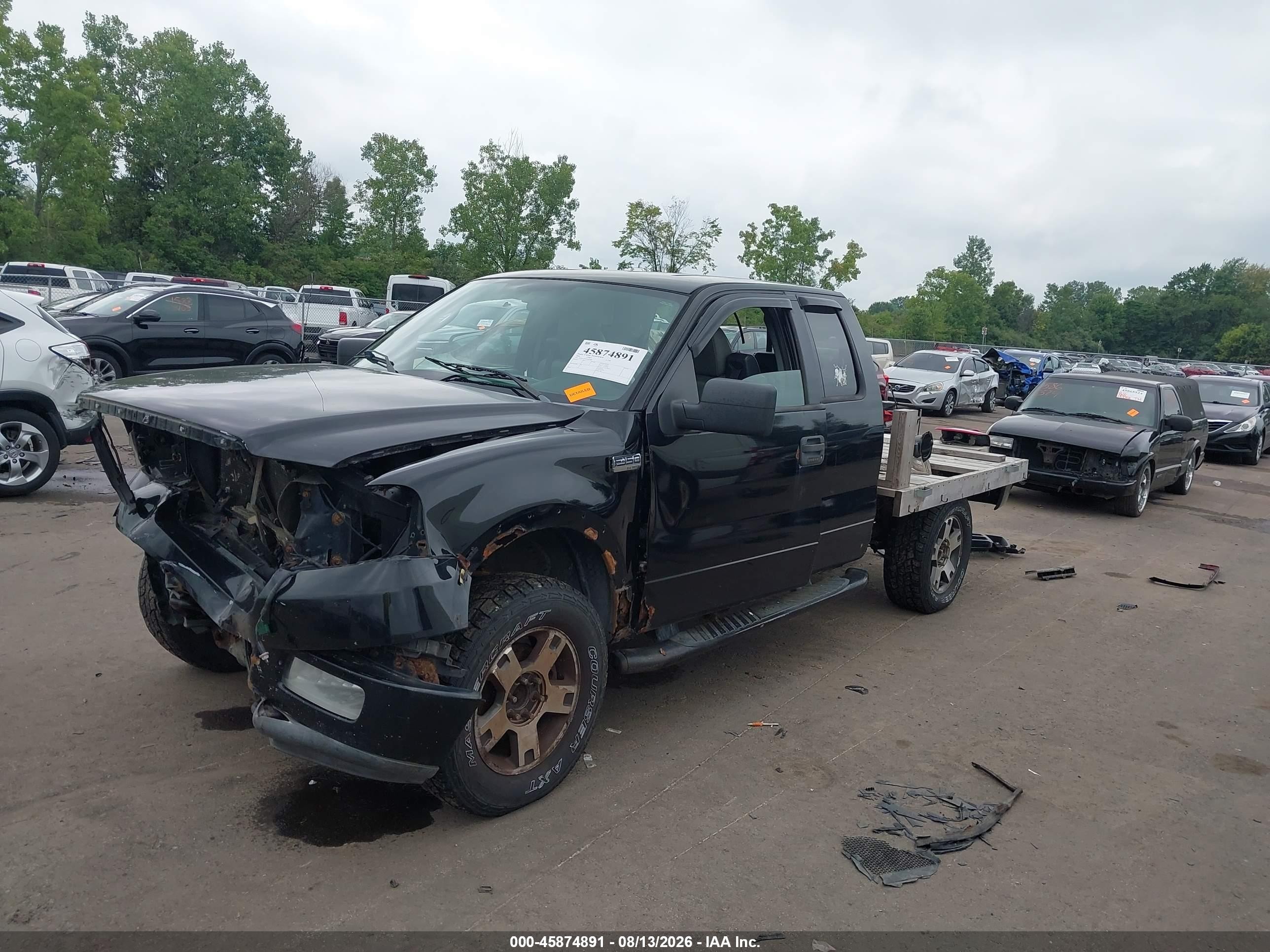 2004 Ford F-150 Fx4/lariat/xl/xlt Black vin: 1FTPX145X4NA21808