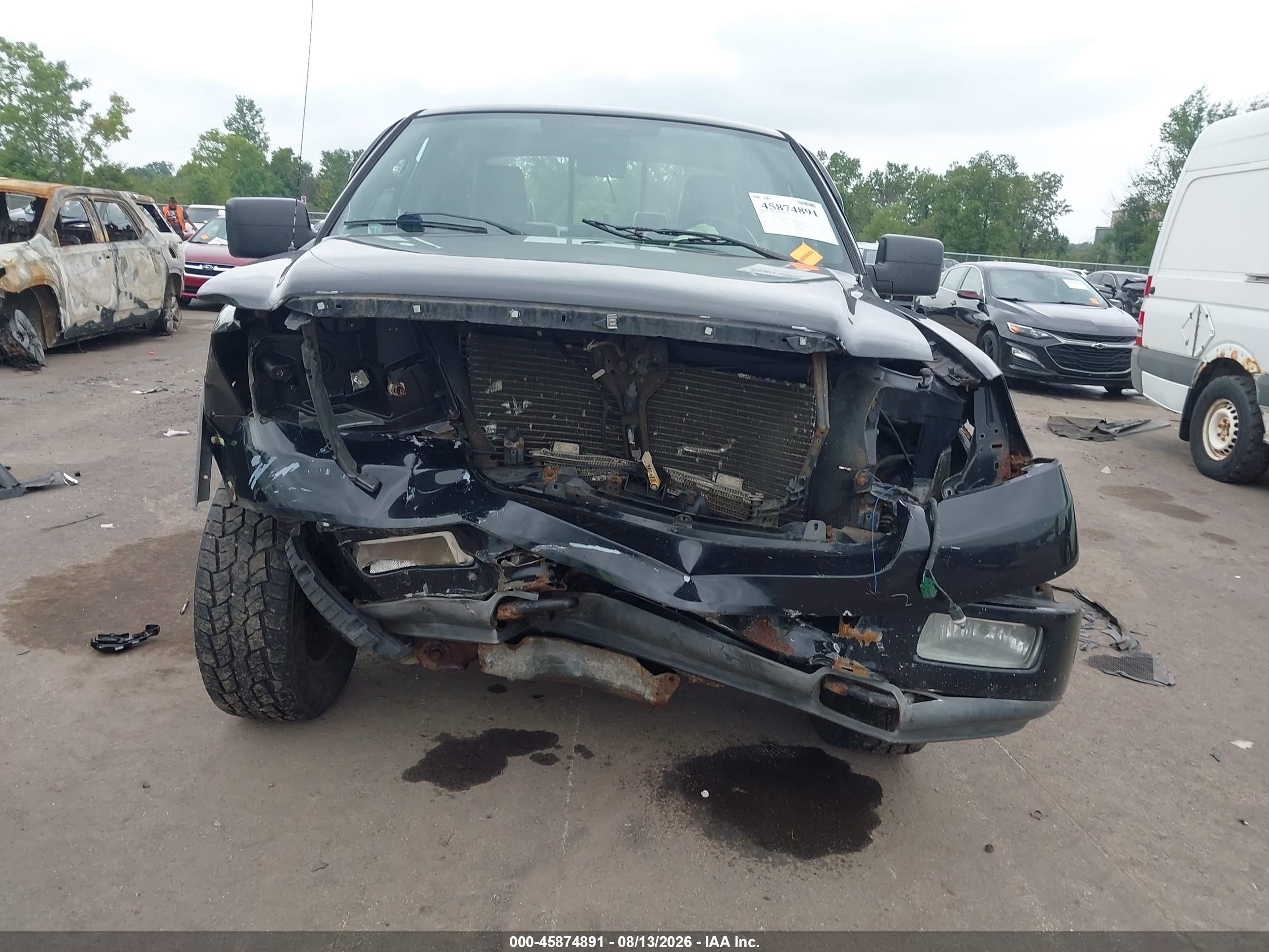 2004 Ford F-150 Fx4/lariat/xl/xlt Black vin: 1FTPX145X4NA21808