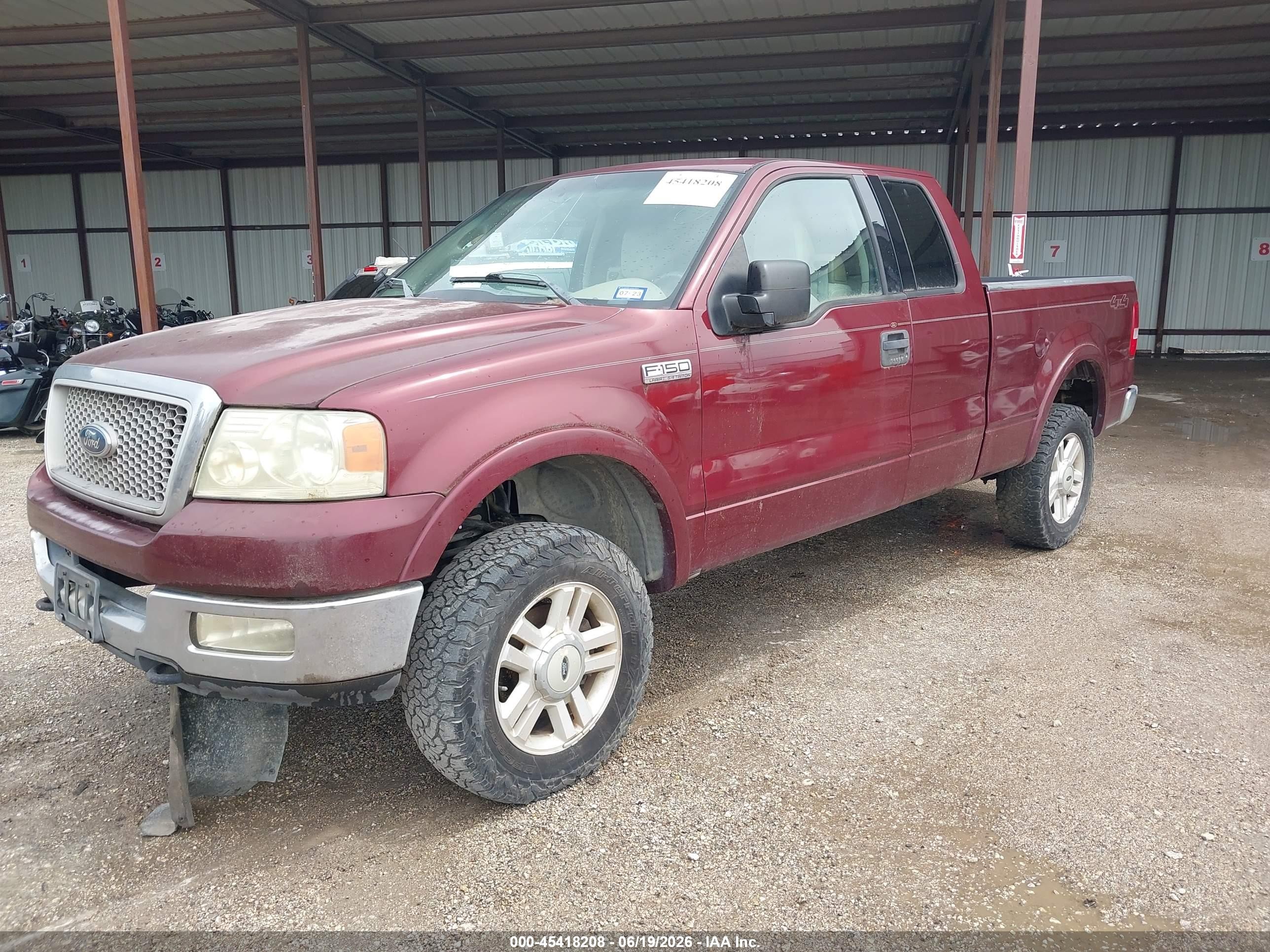 2004 Ford F-150 Fx4/lariat/xl/xlt Red vin: 1FTPX145X4NA41329