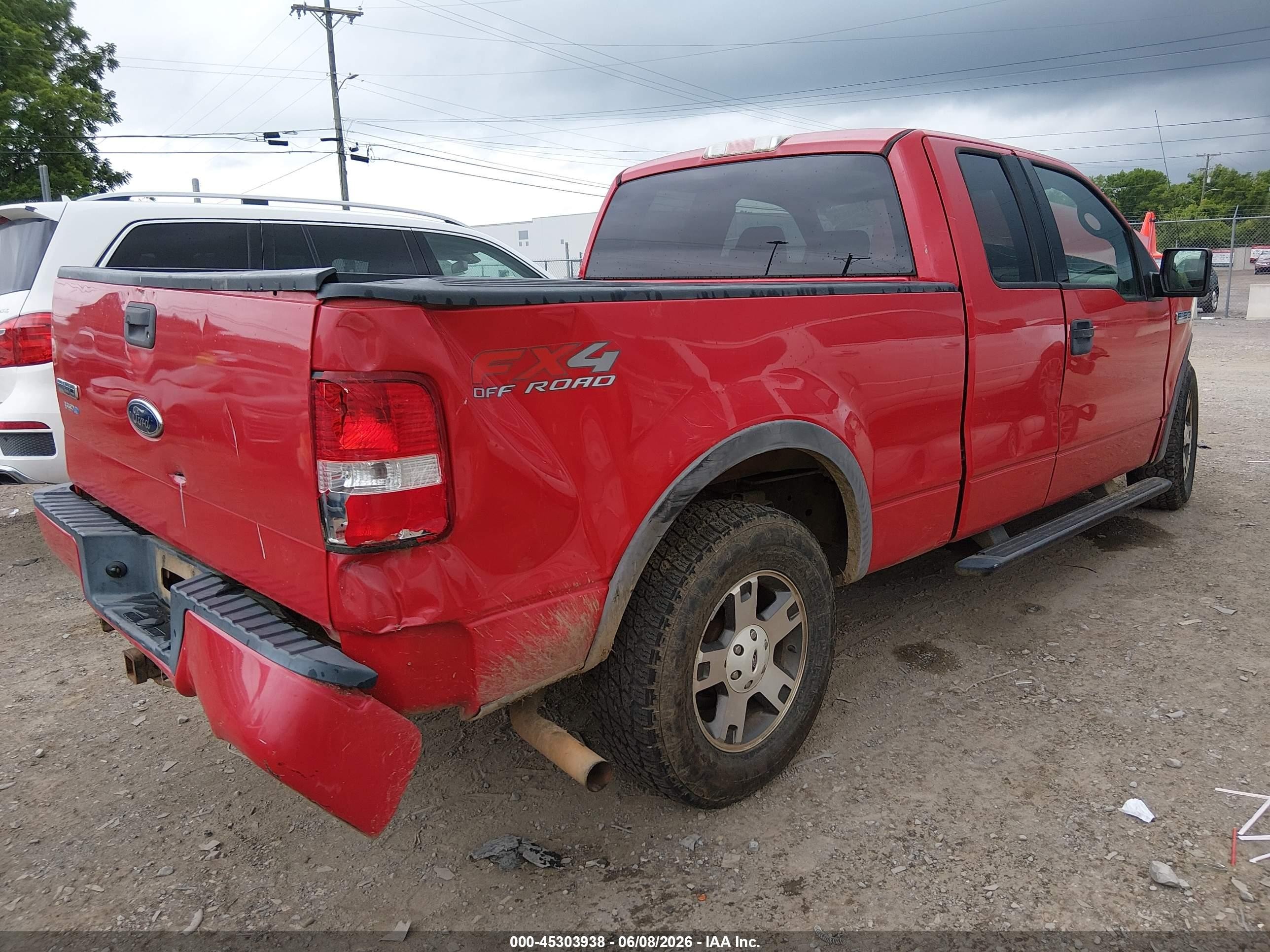 2004 Ford F-150 Fx4/lariat/xl/xlt Red vin: 1FTPX145X4NA47809