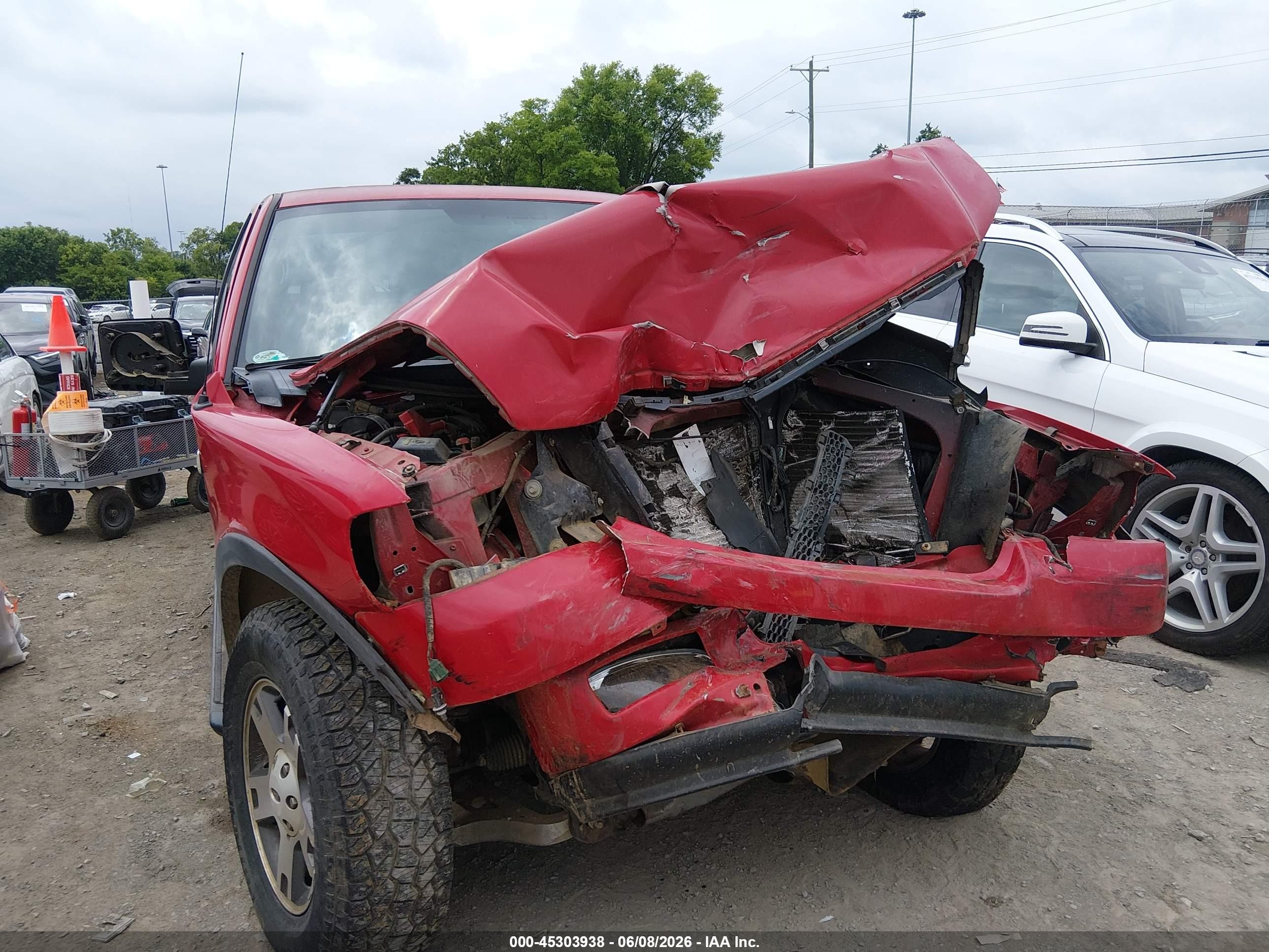 2004 Ford F-150 Fx4/lariat/xl/xlt Red vin: 1FTPX145X4NA47809