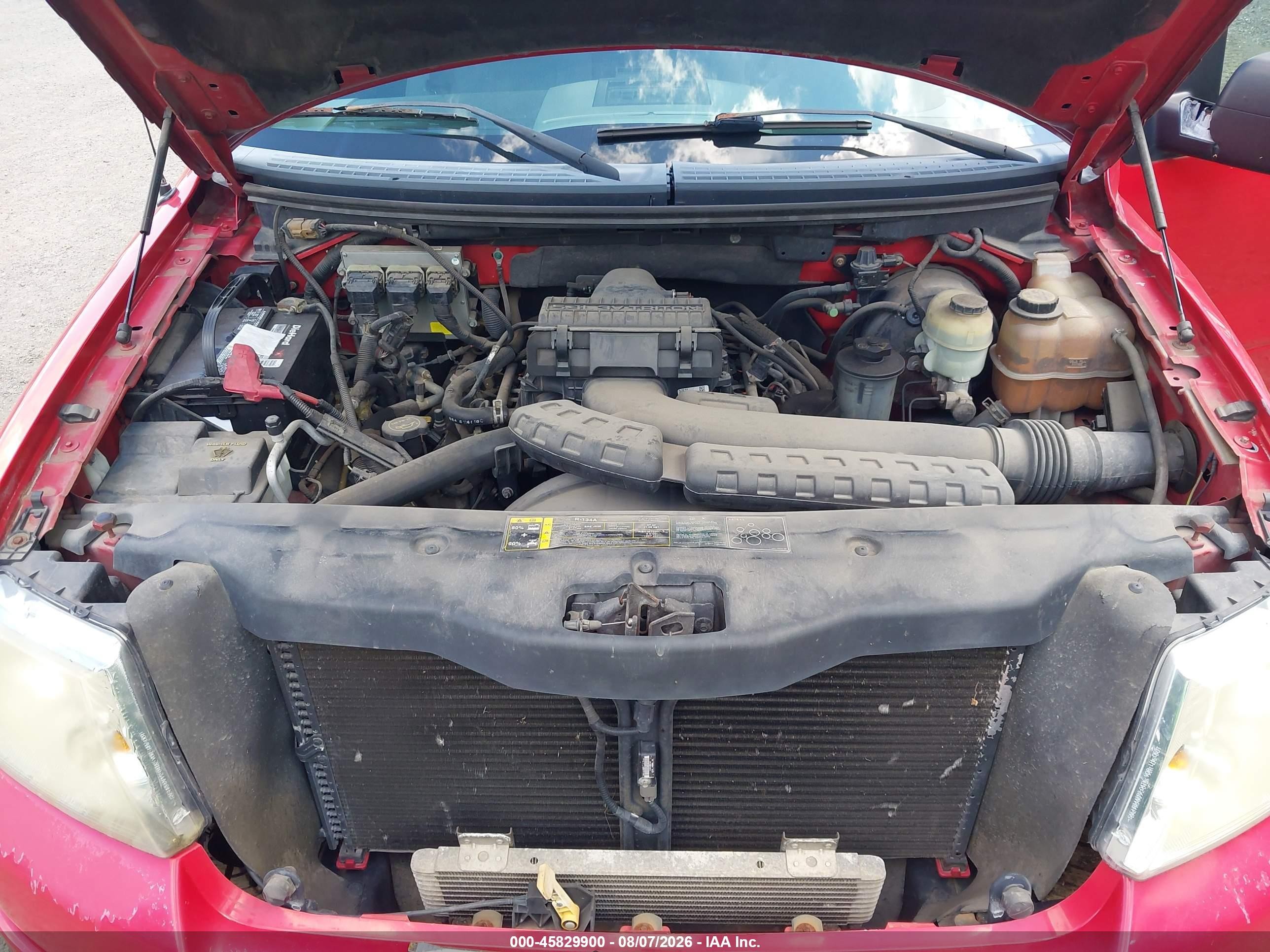 2004 Ford F-150 Fx4/lariat/xl/xlt Red vin: 1FTPX145X4NA49995