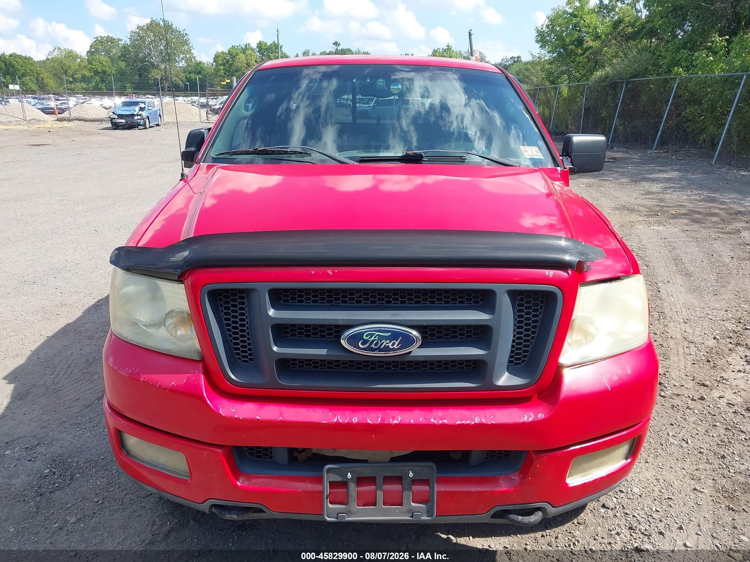 2004 Ford F-150 Fx4/lariat/xl/xlt Red vin: 1FTPX145X4NA49995