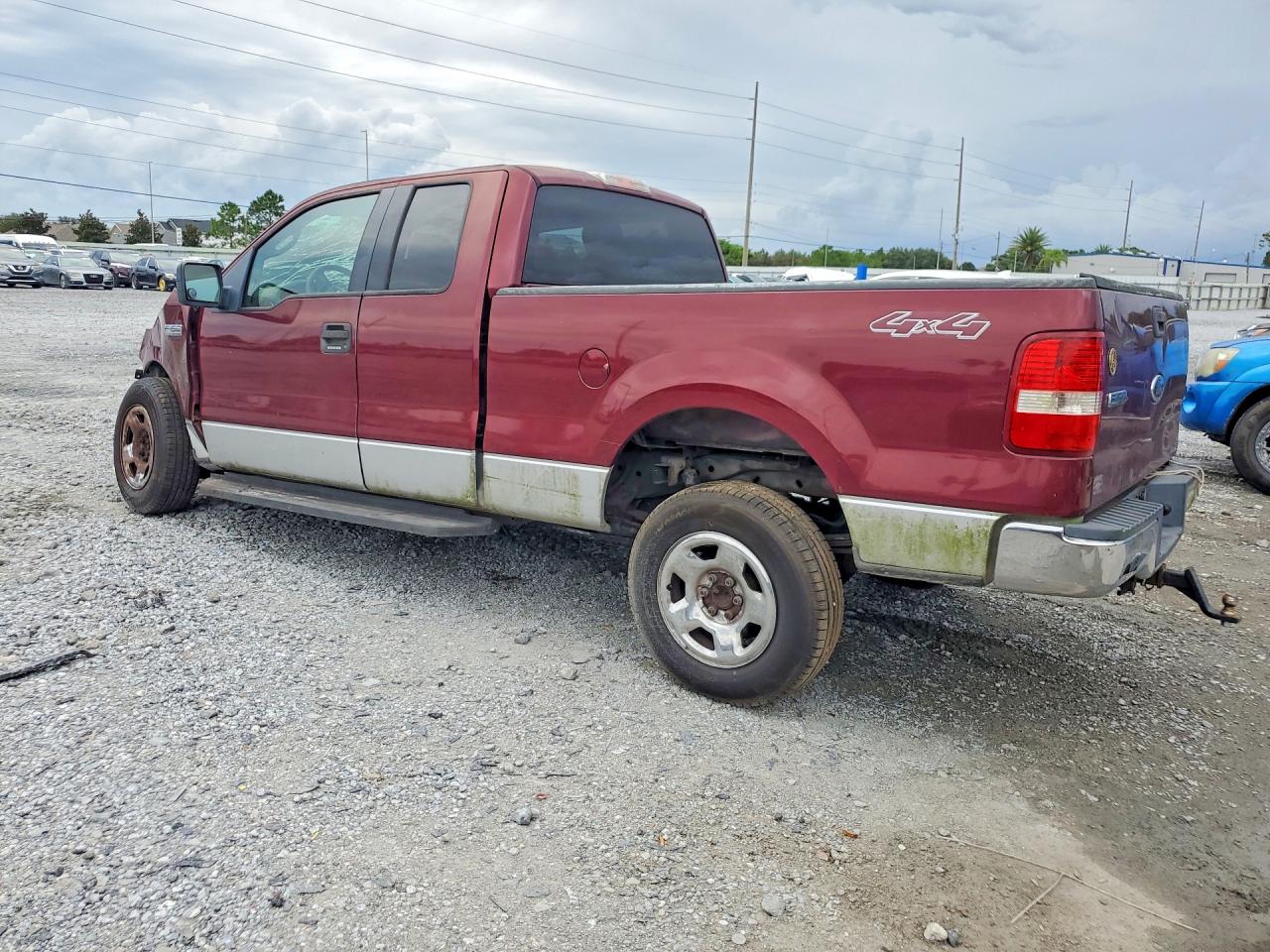 2004 Ford F150 Burgundy vin: 1FTPX145X4NB38949