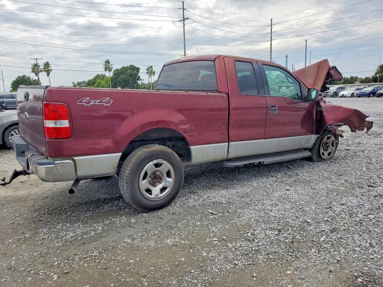 2004 Ford F150 Burgundy vin: 1FTPX145X4NB38949