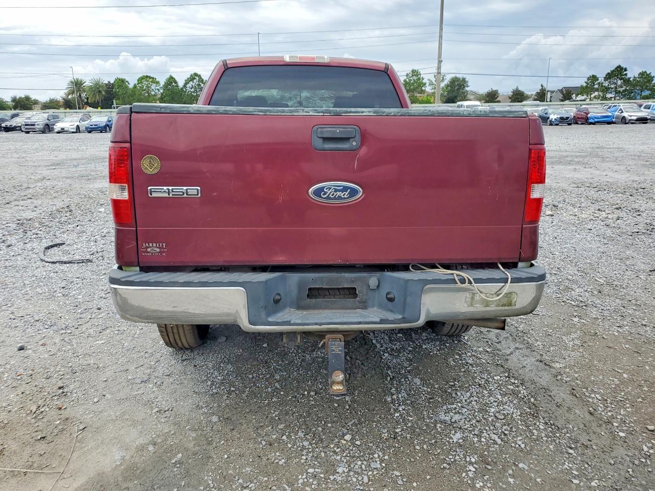 2004 Ford F150 Burgundy vin: 1FTPX145X4NB38949