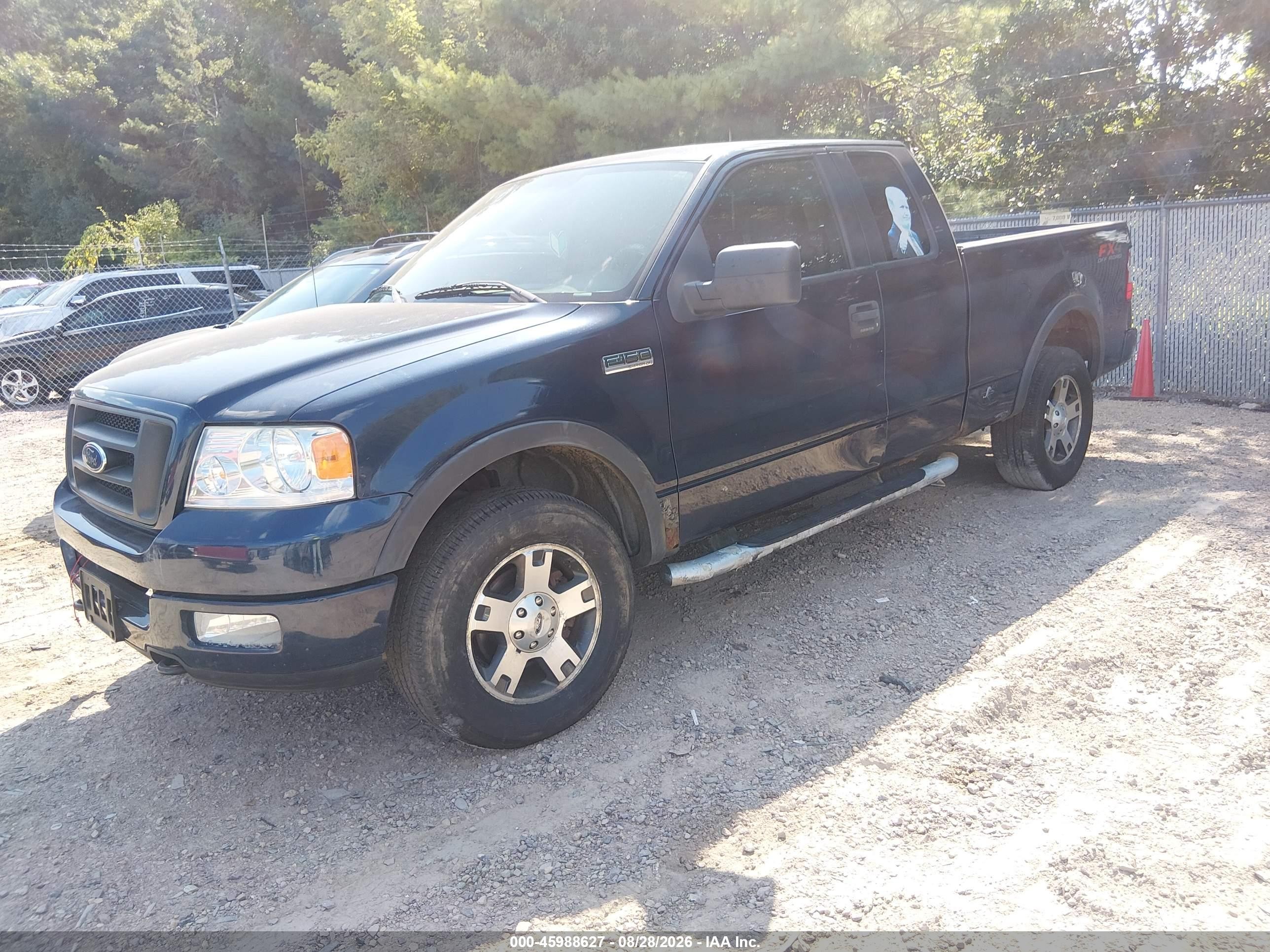 2005 Ford F-150 Fx4/lariat/xl/xlt Dark Blue vin: 1FTPX145X5FA66565