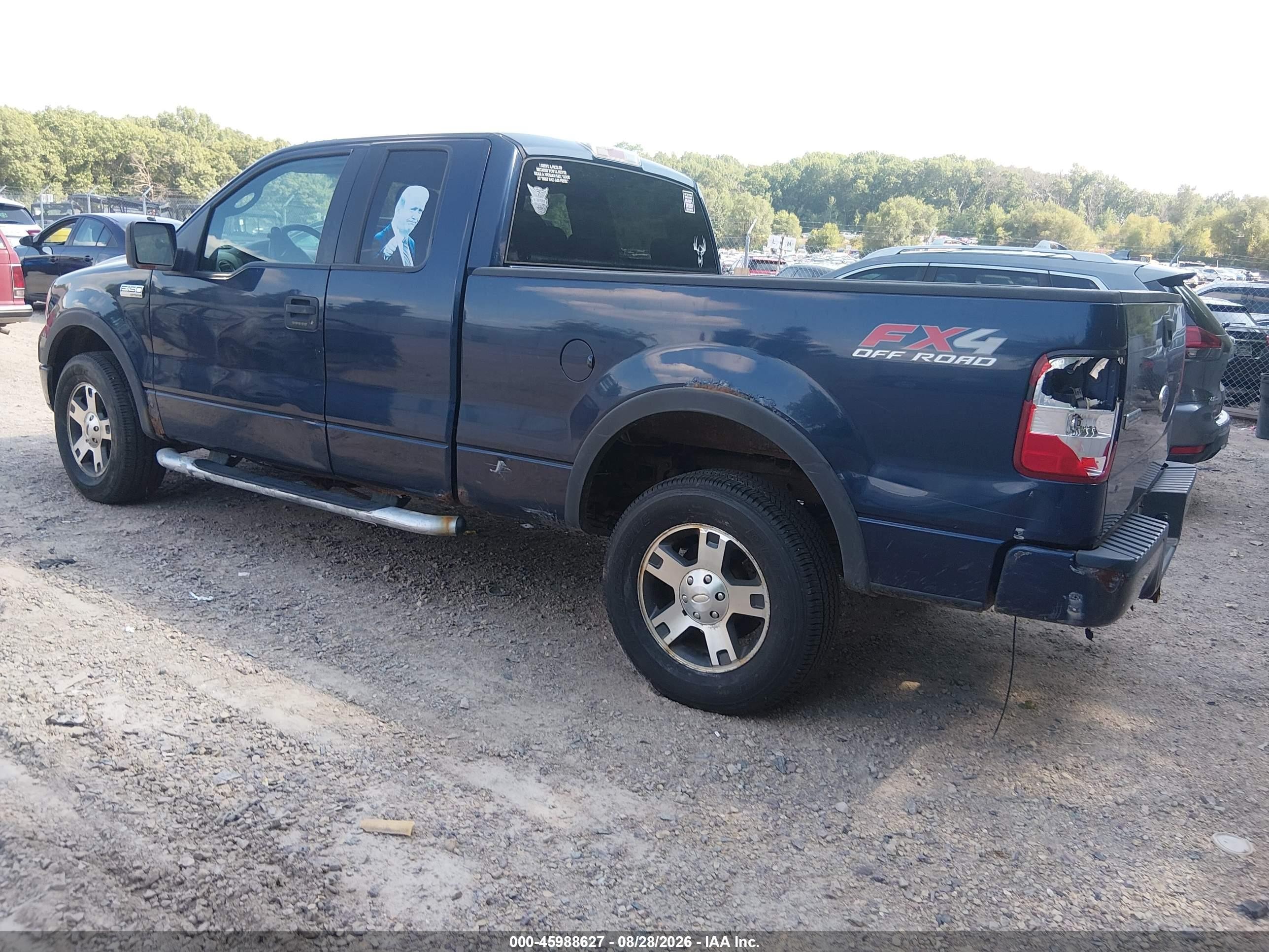 2005 Ford F-150 Fx4/lariat/xl/xlt Dark Blue vin: 1FTPX145X5FA66565